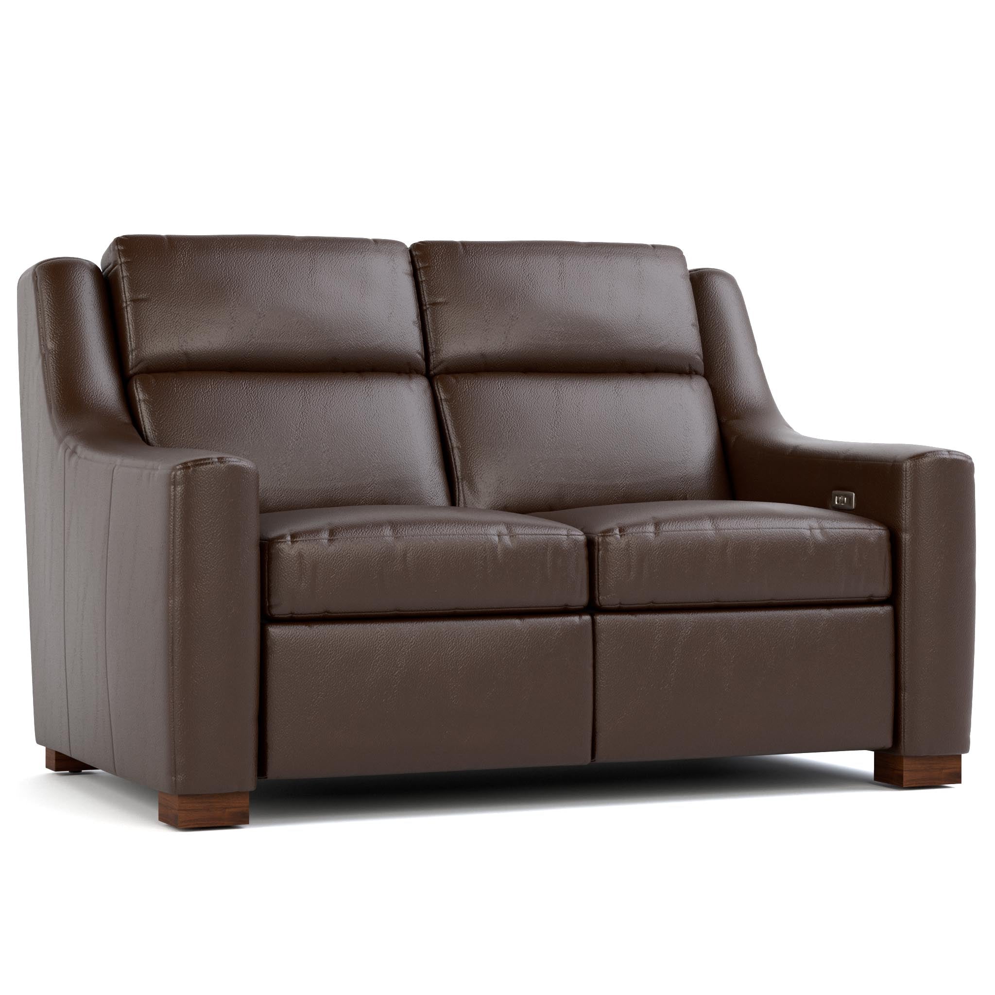 Hawley Power Motion Loveseat - Electric Reclining Sofa with USB Charging & Cup Holders, Perfect for Living Room, Home Theater, and Small Spaces