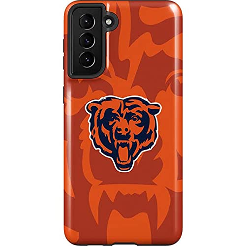 Official NFL Chicago Bears Double Vision Phone Case for Samsung Galaxy S21 FE - Durable Protective Cover with Premium Design - Perfect for Football Fans, Game Days & Everyday Use