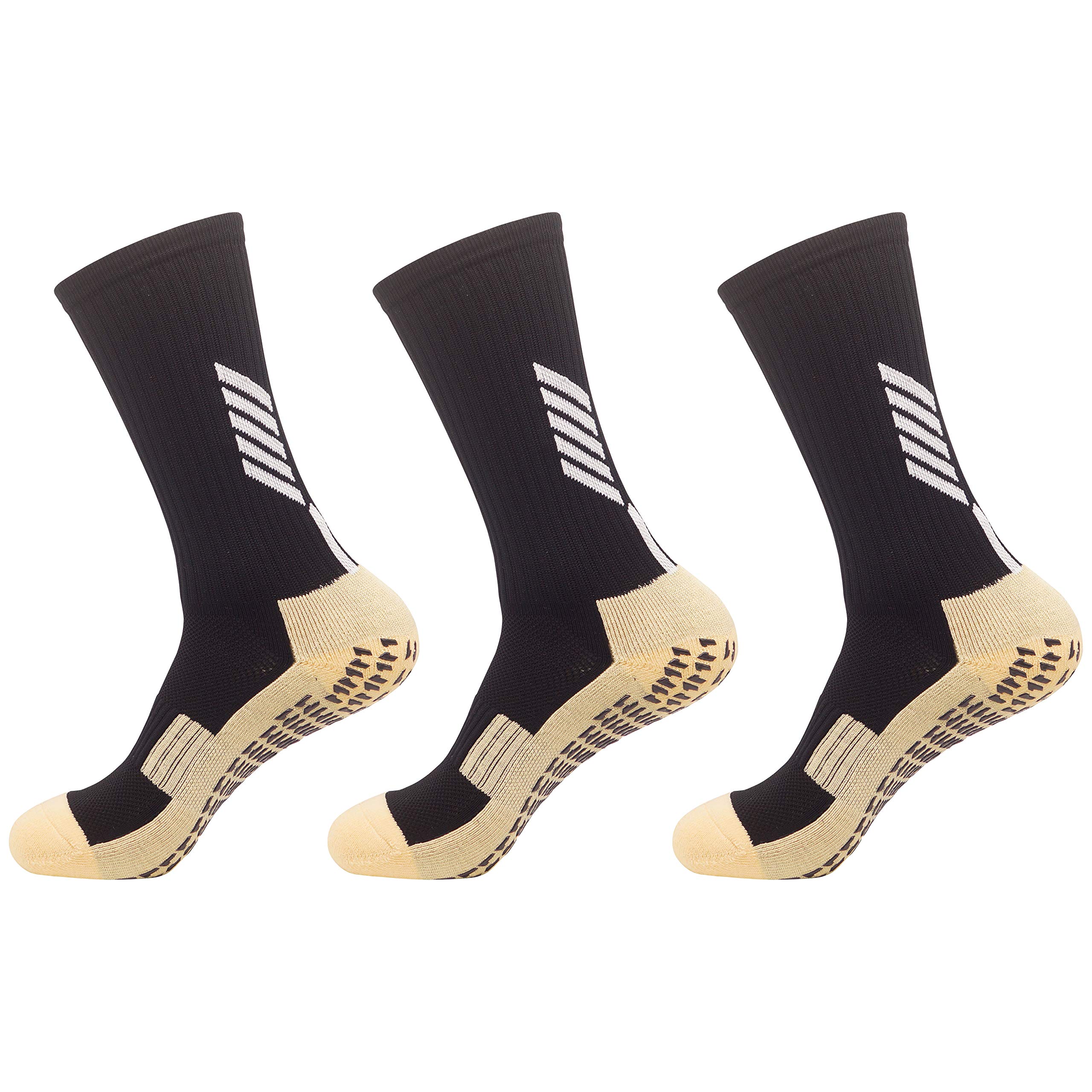Elite Basketball Socks 3-Pack - 3D Ankle Support & Compression Cushion Athletic Socks for Men & Women - Perfect for Basketball, Running, and Gym Workouts