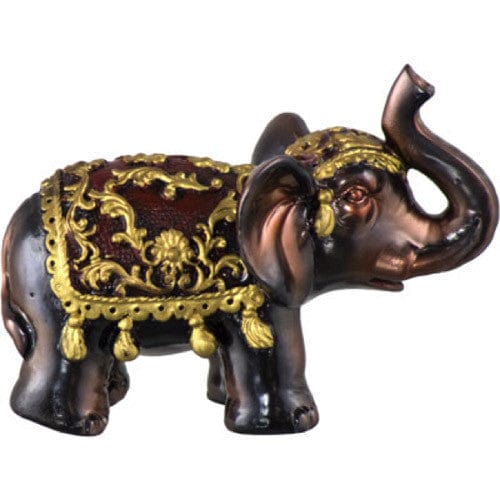 Lucky Bronze Elephant Statue for Home Decor - Feng Shui Good Luck Charm for Wealth & Success - Perfect for Office Desk, Living Room & Gift Giving