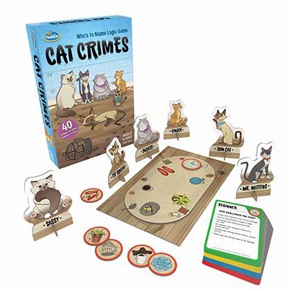 Cat Crimes Logic Puzzle Game for Kids & Adults - Fun Brain Teaser Challenge for Family Game Night | Perfect for Parties, Travel & Classroom Activities