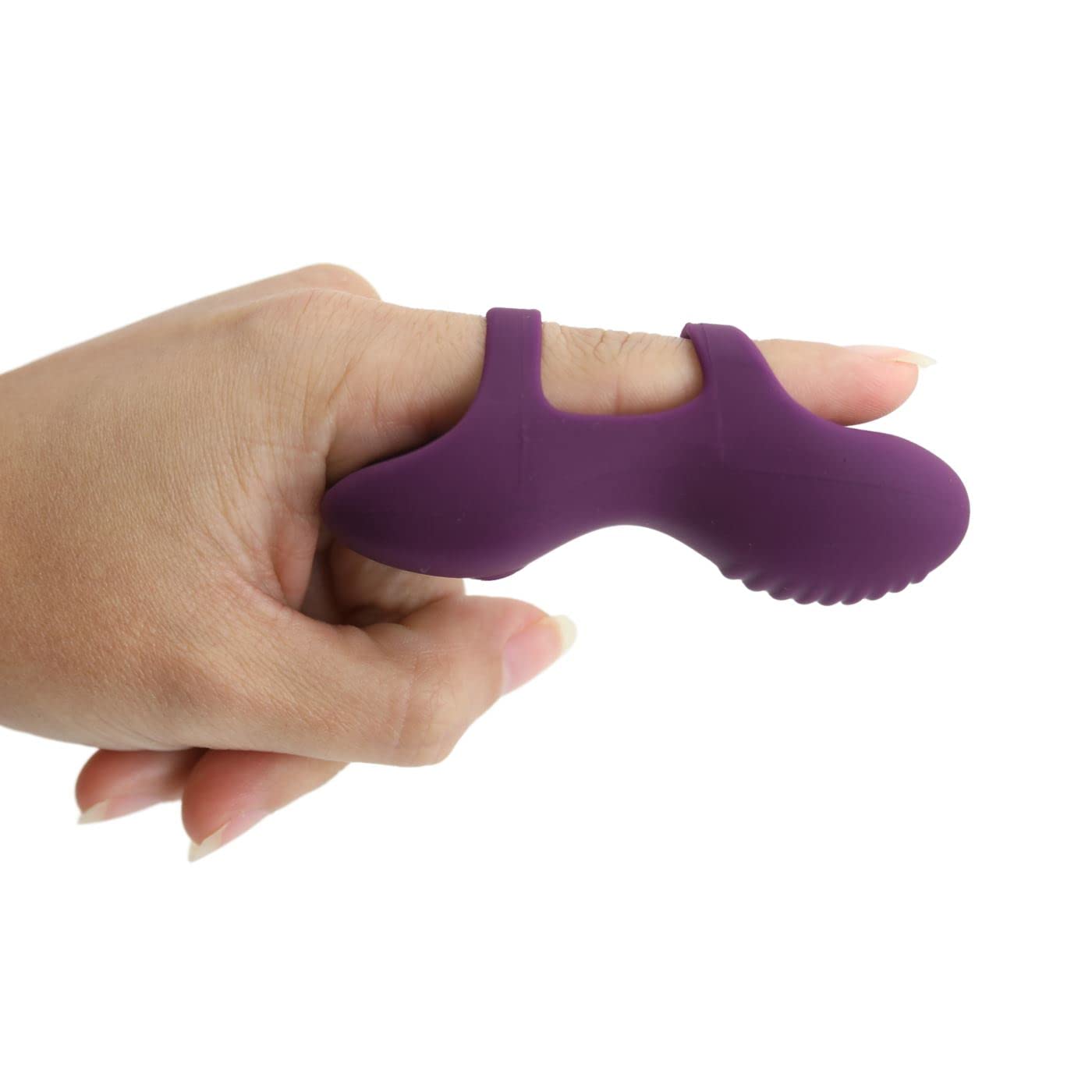 Hypoallergenic Vibrating Finger Sleeve - USB Rechargeable Silicone Massager for Couples & Solo Play | Quiet Ripple Design for Sensual Foreplay & Intimate Pleasure | Perfect Gift for Valentine's Day & Anniversaries