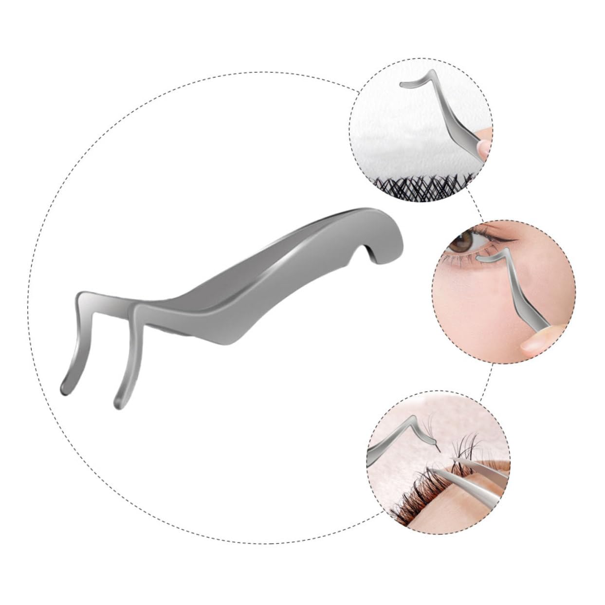 Beaupretty 3-Piece Eyelash Curler Set with Tweezers - Professional Eyelash & Eyebrow Styling Tools for Mascara, False Lashes & Makeup - Perfect for Bridal, Party & Daily Beauty Routine