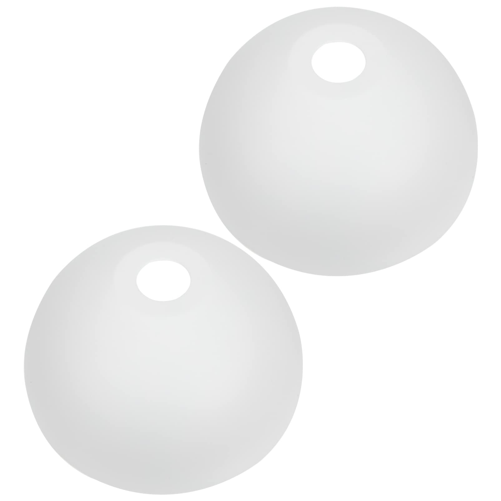 DOITOOL 2-Pack White Plastic Pendant Lamp Shades - Modern Hanging Light Covers Replacement for Ceiling Fixtures - Perfect for Dining Room, Kitchen Island & Bedroom Lighting