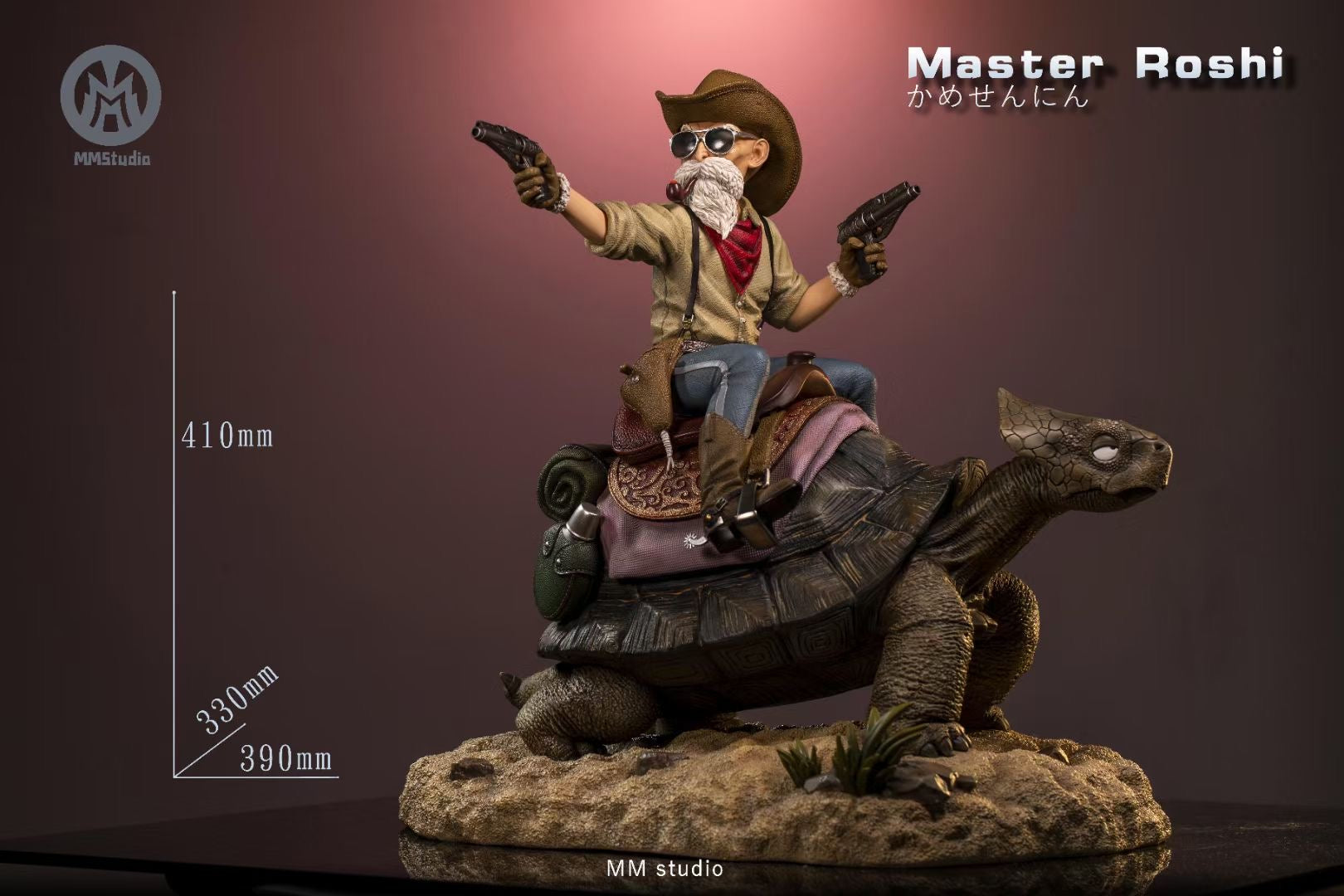 MM Studio Cowboy Master Roshi Dragon Ball Z Anime Figure - Collectible Action Figure for Fans, Home Decor, Office Display, and Gift for Anime Lovers