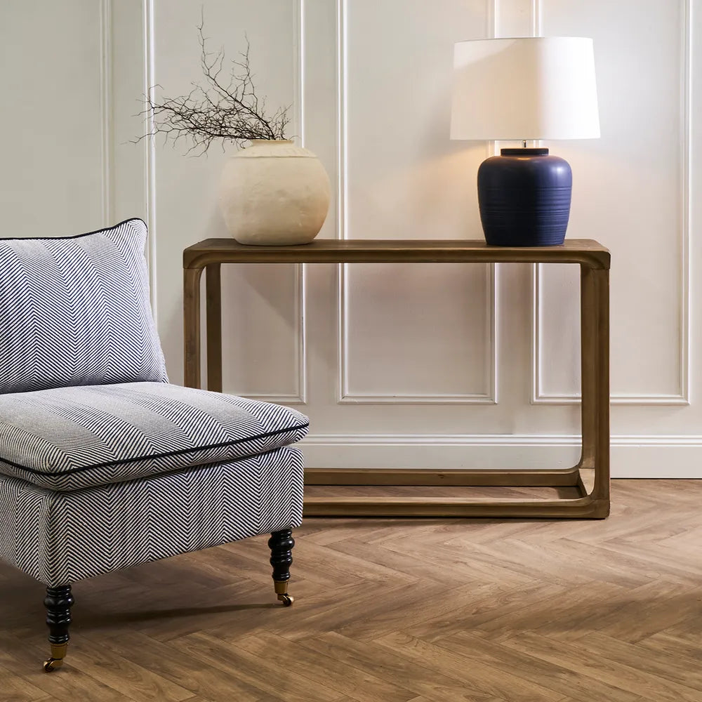 Modern Walnut Console Table - Elegant Entryway & Hallway Furniture for Home Decor - Perfect for Foyers, Living Rooms & Bedrooms