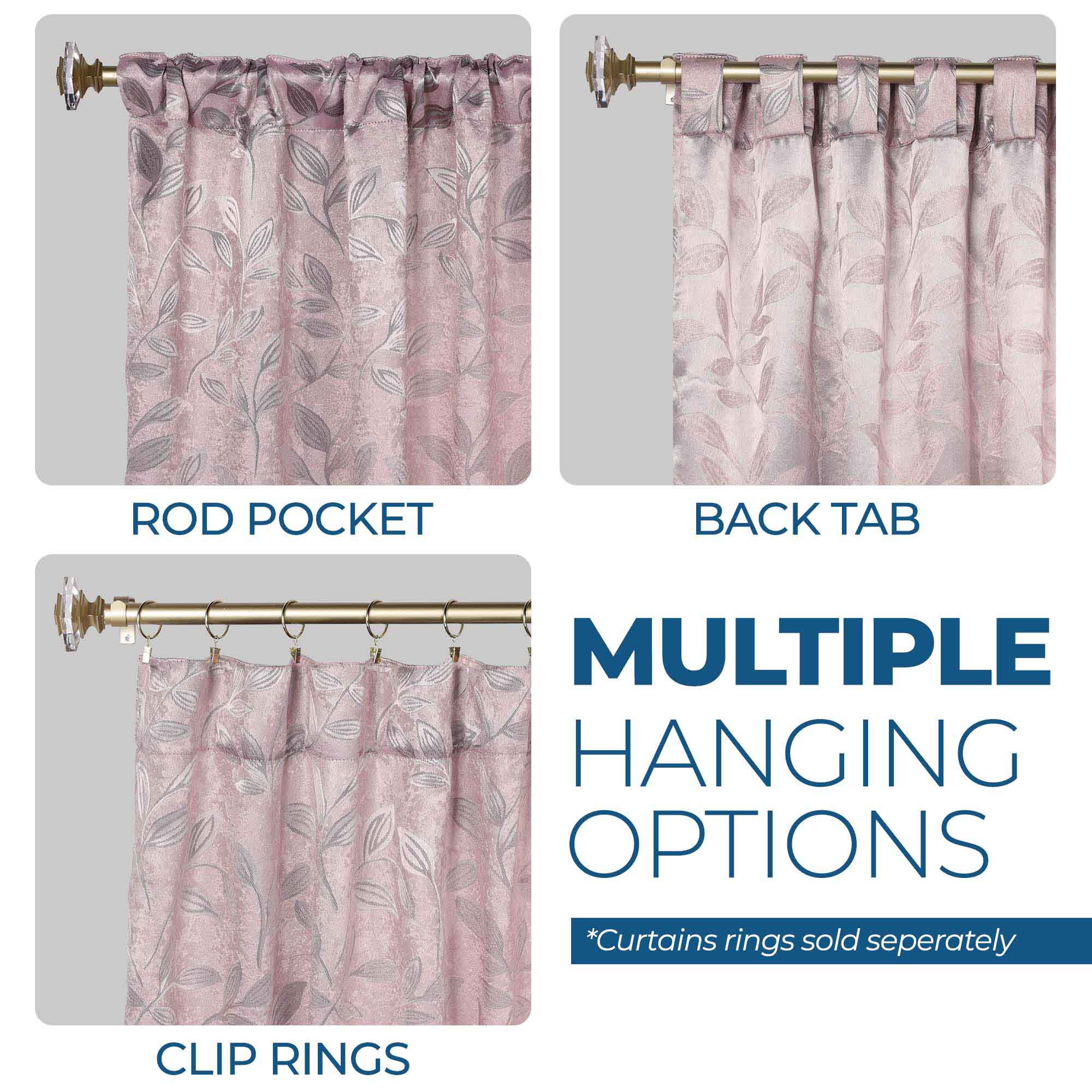 Premium Blackout Curtains for Bedroom - Super Soft Thermal Insulated Room Darkening Drapes with Back Tab Design (Set of 2 Panels) - Perfect for Nursery, Home Theater & Shift Workers