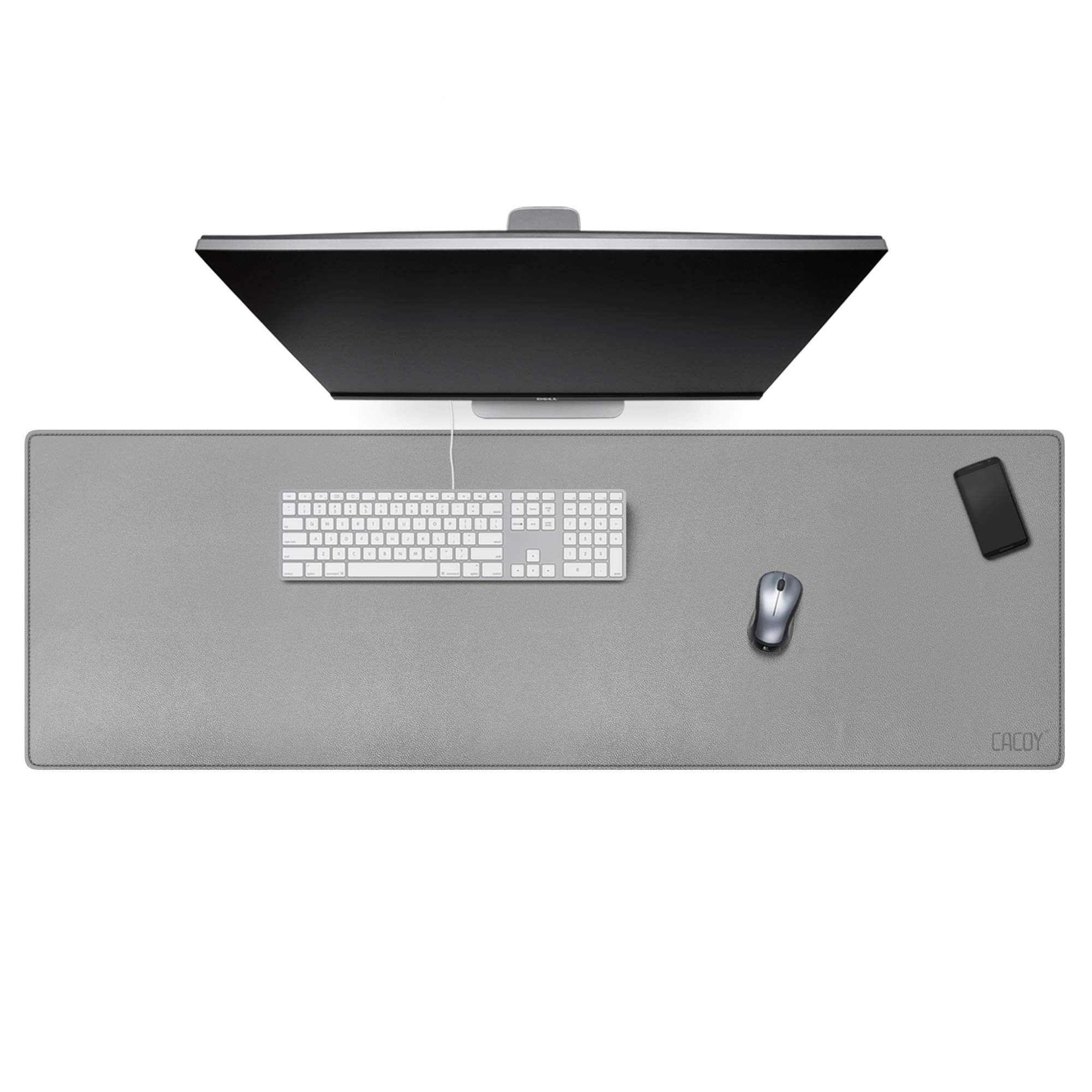 Premium Cacoy Genuine Leather Desk Mat - Extra Large 47.2