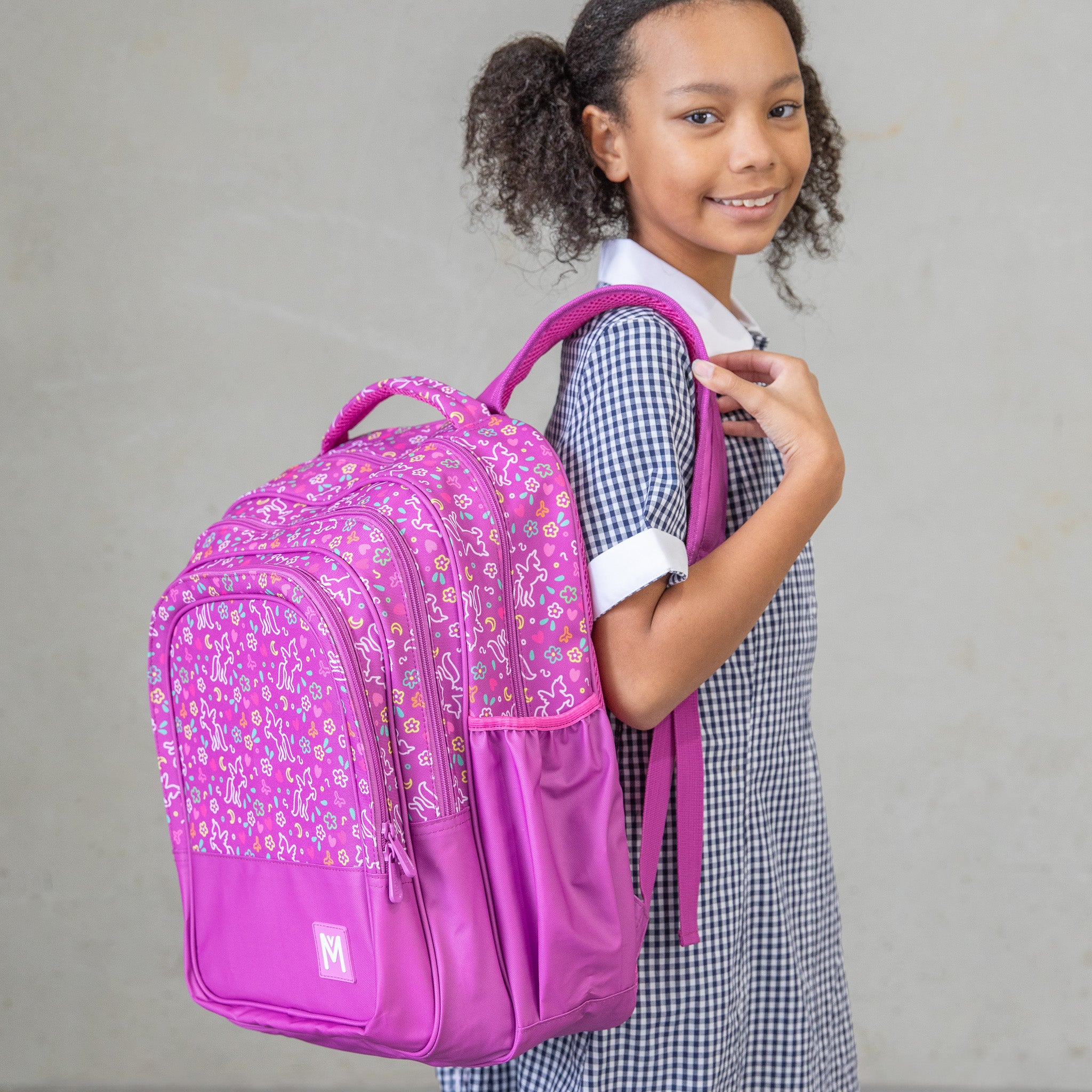 Montii.Co Unicorn Backpack for Women & Girls - Cute Waterproof School Bag with USB Charging Port, Perfect for School, Travel, and Daily Use