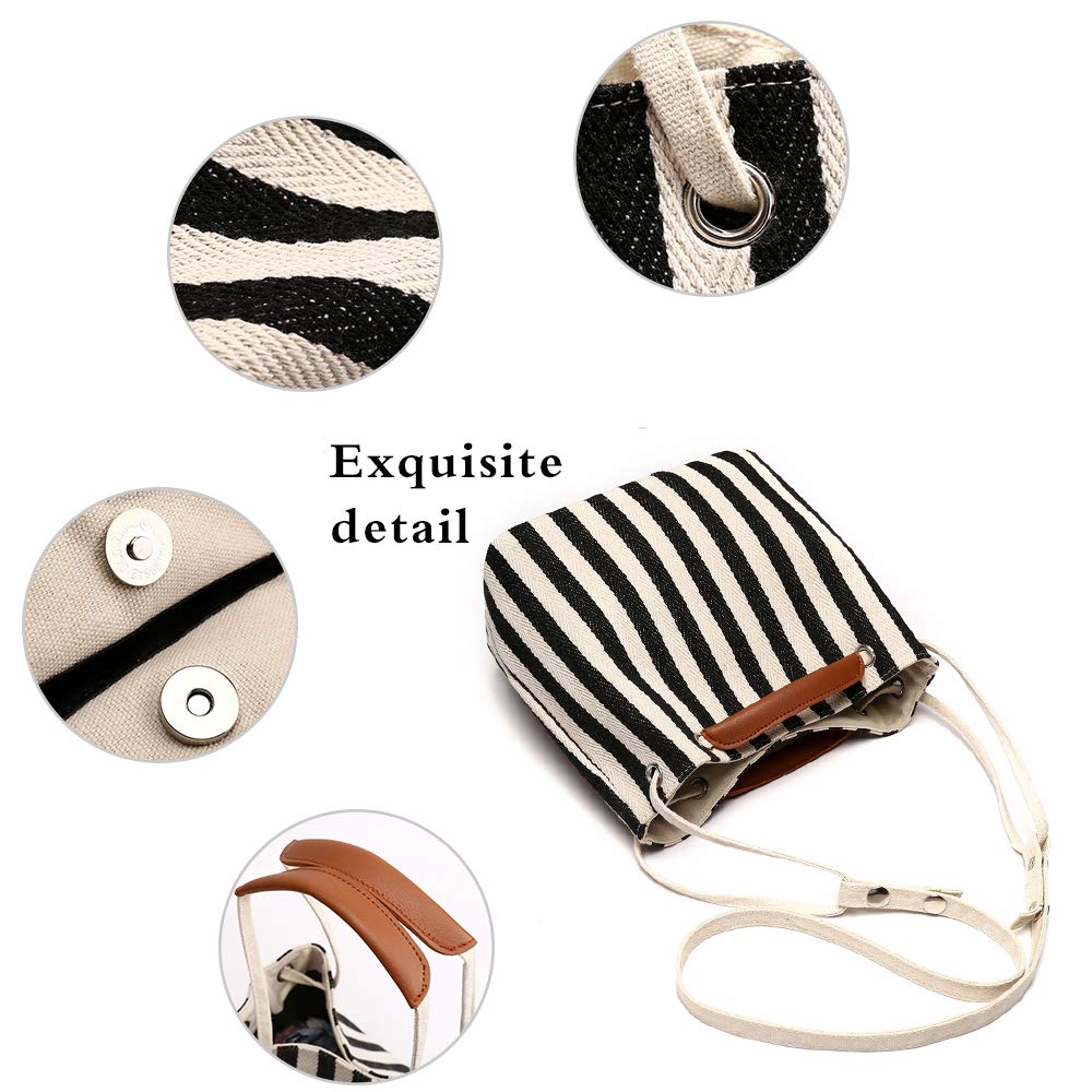 Women's Canvas Hobo Shoulder Bag - Stylish Crossbody Purse for Daily Use