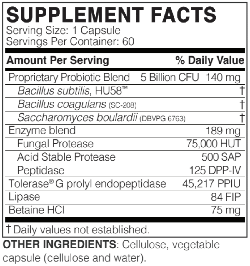 Wheat Rescue 60 Capsules - Natural Digestive Support Supplement for Gut Health & Bloating Relief | Perfect for Travel, Stressful Days & Digestive Discomfort