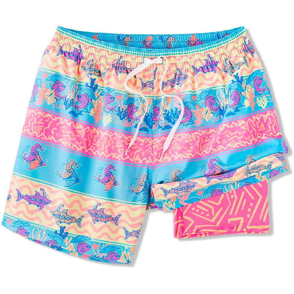 Chubbies 5.5 Inch The Rodeo Stingray Swim Trunks for Men - Bright Blue Quick-Dry Beach Shorts | Perfect for Swimming, Surfing & Summer Vacations