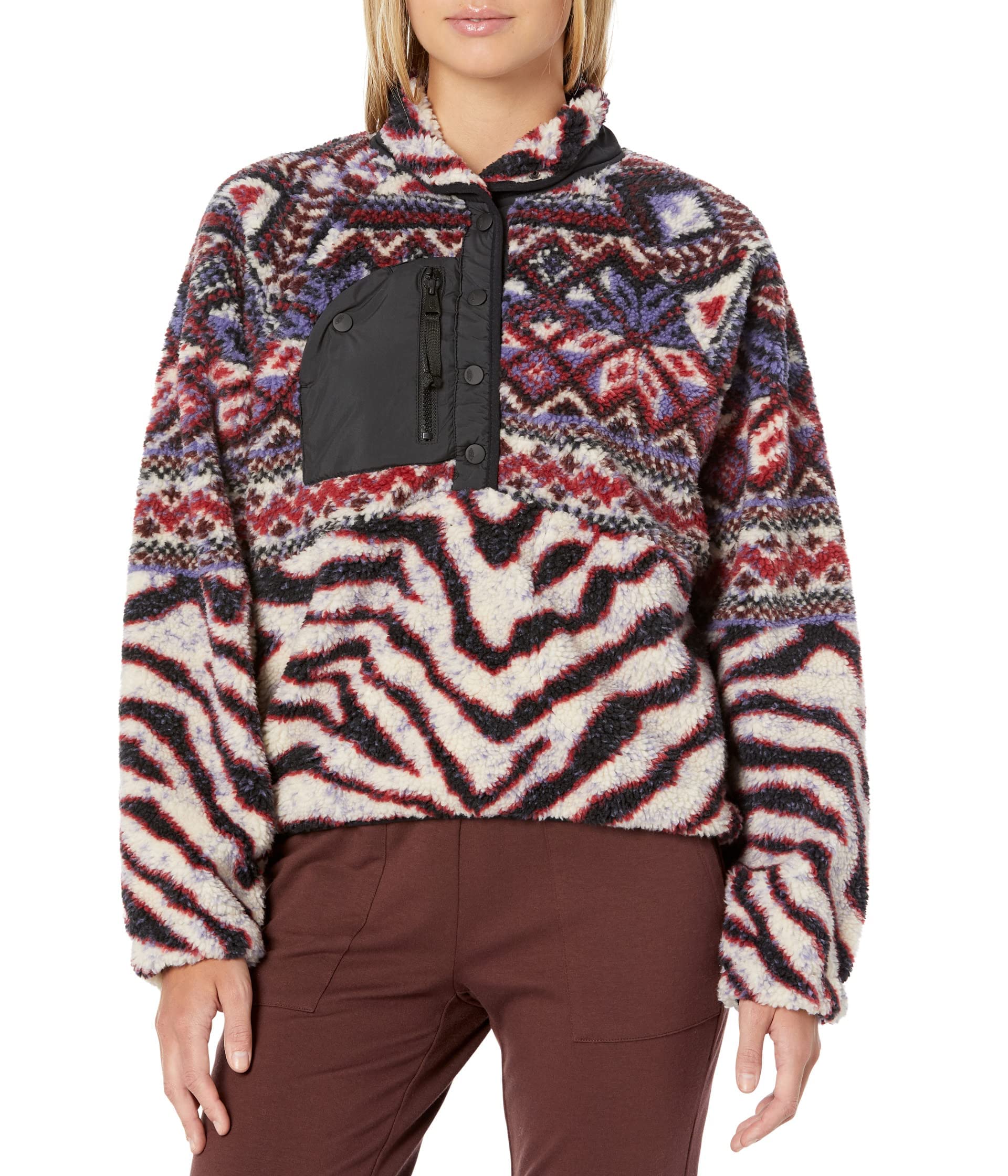 Free People Rocky Ridge Pullover Sweatshirt - Women's Cozy Fleece Hoodie for Hiking, Camping & Casual Wear