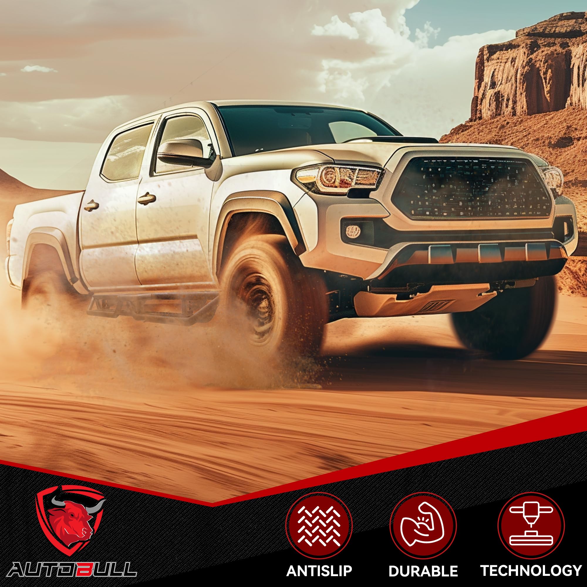 2024-2025 Toyota Tacoma Double/Crew Cab Running Boards - 6