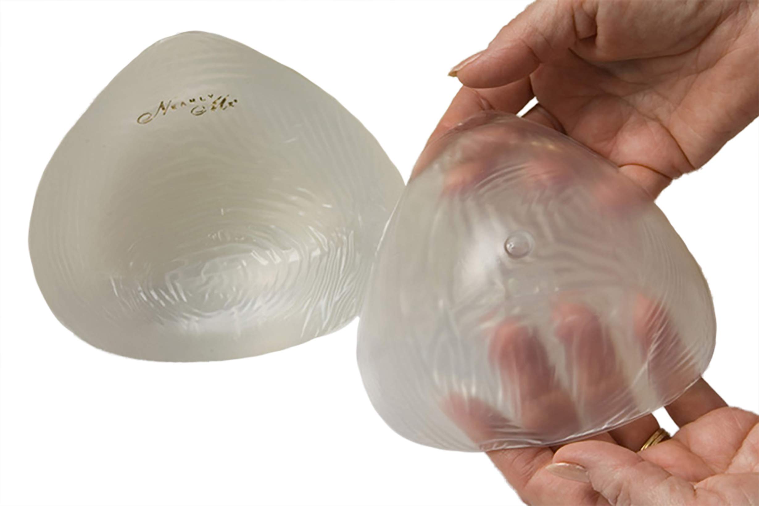 Nearly Me #360 Full Triangle Silicone Mastectomy Swim & Athletic Breast Form - Clear Transparent for Comfort & Confidence (Size 10) | Perfect for Swimming, Yoga & Active Lifestyle