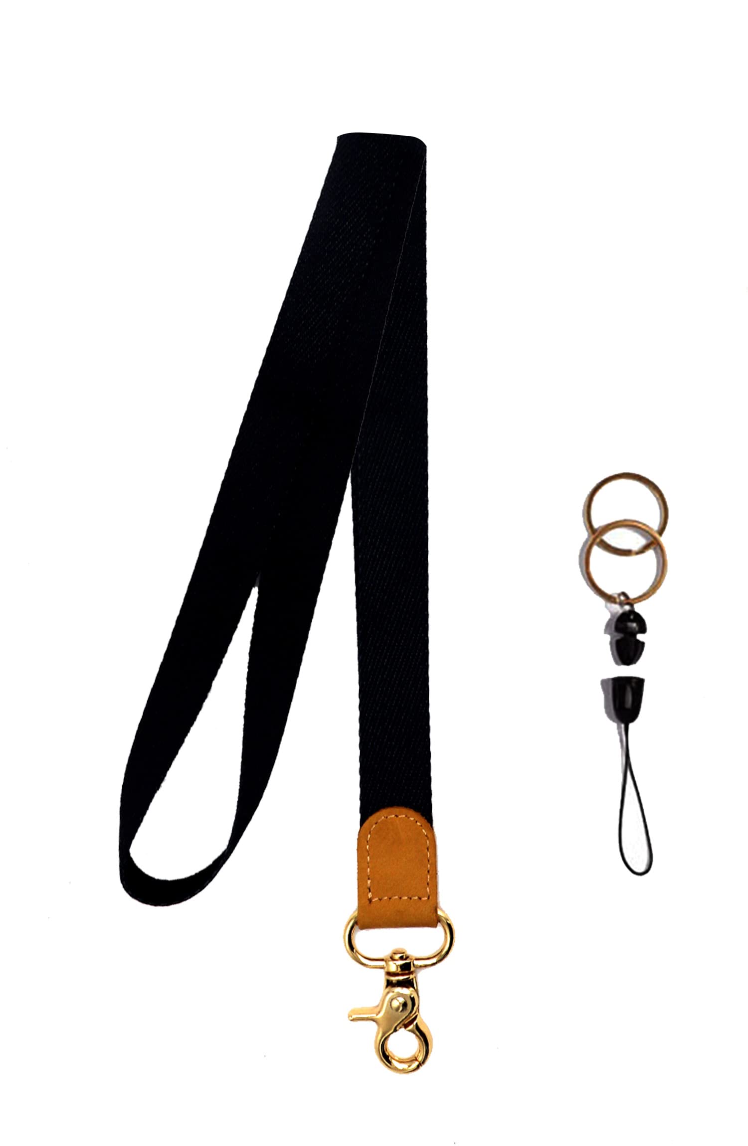 Premium Black Lanyard for Keys & ID Badges - Office & Travel Use