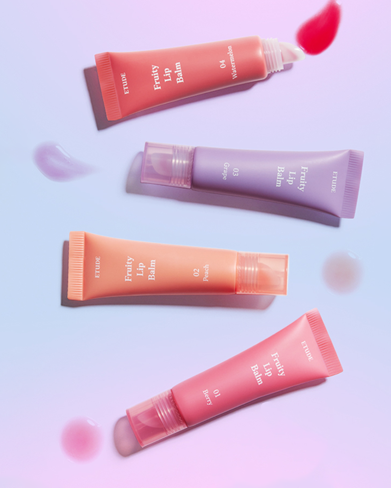 Etude Fruity Lip Balm - Moisturizing & Nourishing Lip Care with Natural Fruit Extracts - Perfect for Dry Lips, Daily Hydration & Makeup Prep