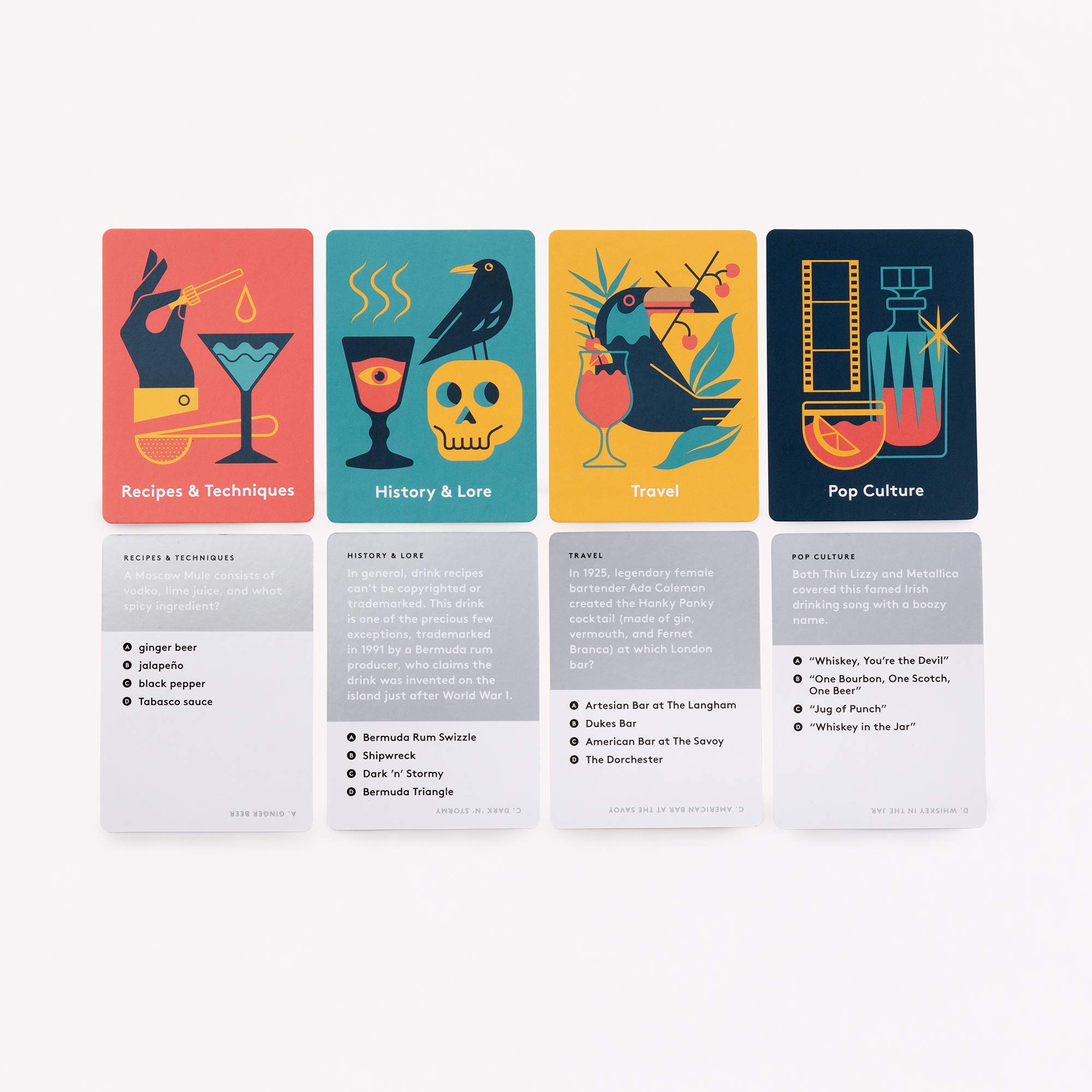 Clarkson Potter Another Round: 200 Cocktail Trivia Questions for Drink Enthusiasts - Fun Card Game for Parties, Bars & Game Nights