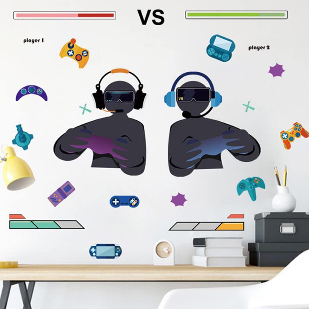 DEKOSH Gaming Room Decor Full Set for Boys - 35-Piece Gamer Wall Art & Sticker Bundle for Bedroom, Man Cave & Game Room Decor | Perfect for Teen Gamers & Esports Enthusiasts