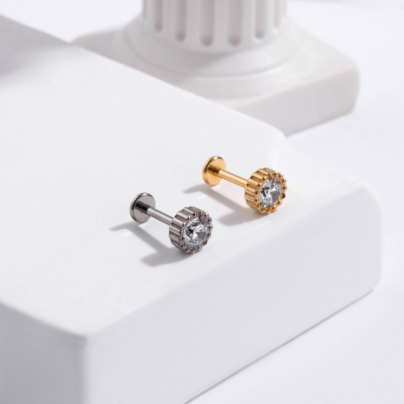 16G Titanium Cartilage Earrings - Crown, Sword & Conch Ear Cuff Set | Hypoallergenic Body Jewelry for Women | Perfect for Piercing, Daily Wear & Special Occasions