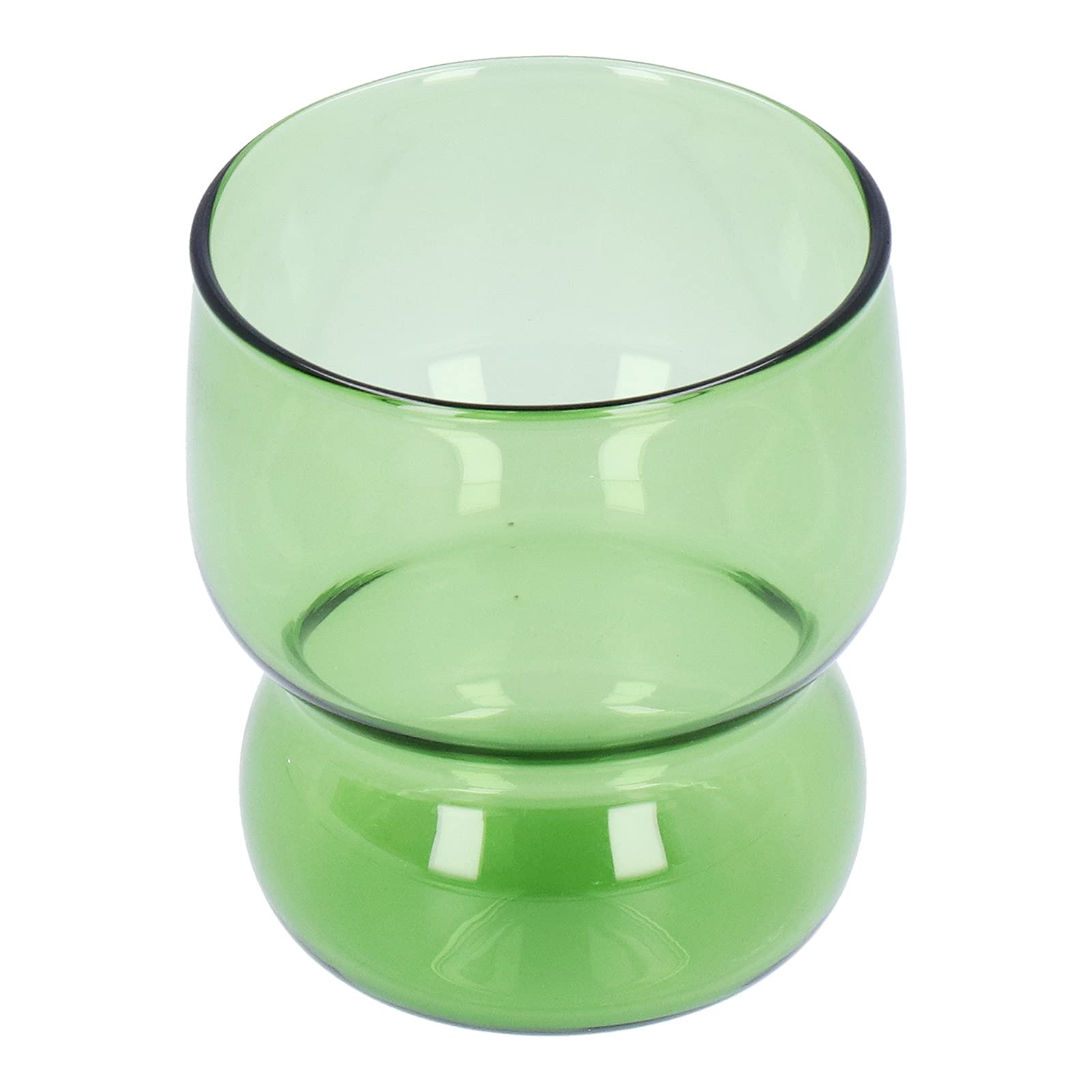 Heat-Resistant Borosilicate Glass Water Cup - Safe & Durable for Hot & Cold Drinks - Perfect for Kitchen, Hotel, Coffee Shop, Office & Home Use (Green)