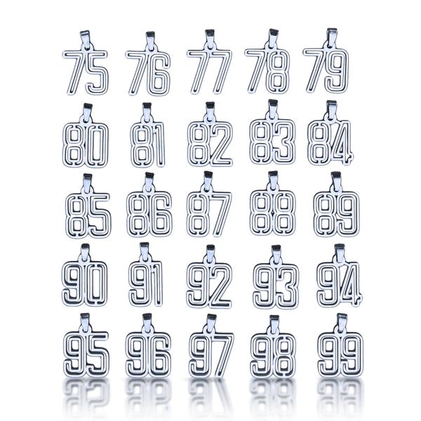 Varsity Number Pendant Necklace - Stainless Steel Personalized Jewelry for Sports Teams, Graduation Gifts & School Spirit Accessories