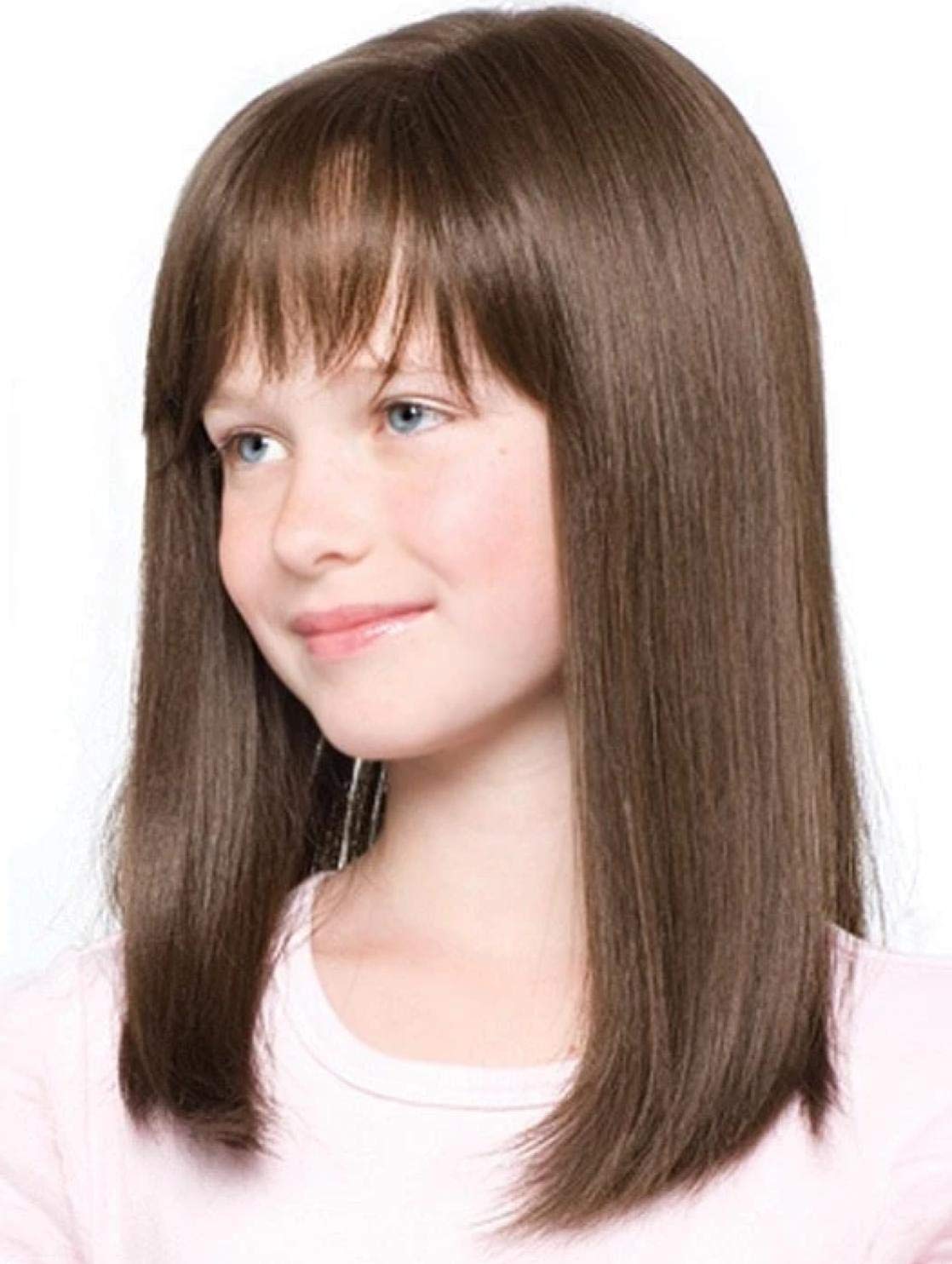 Amore Miley Wig Bundle - 5pc Set (Medium Brown Synthetic Wig + Christy's Wigs Q&A Booklet + 2oz Travel Wig Shampoo + Wig Cap + Wide Tooth Comb) for Cosplay, Costume Parties & Everyday Wear