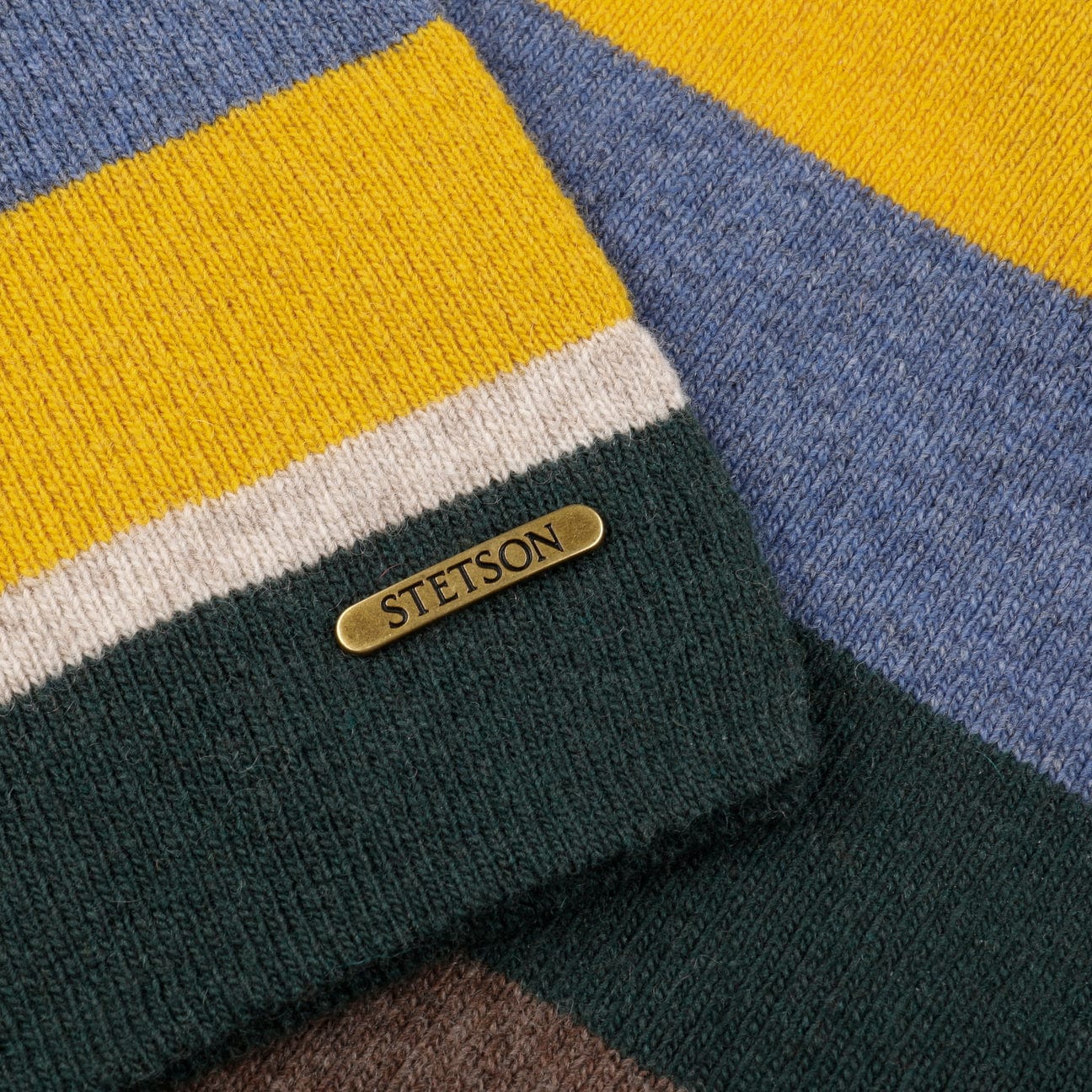 Stetson Merino Wool Striped Scarf - Soft Winter Fashion Accessory for Men & Women - Perfect for Cold Weather, Outdoor Activities & Holiday Gifts