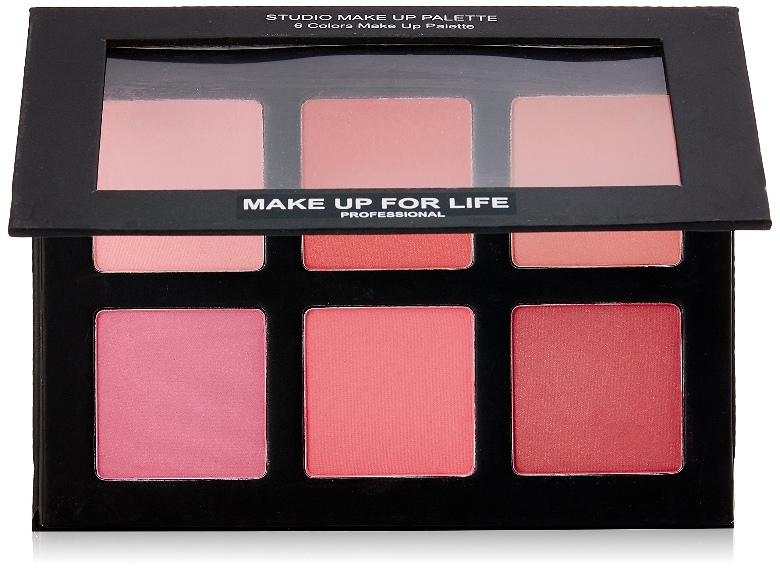 Make Up for Life Professional 6-Color Blush Palette - 01 Multi Shade, 25g | Creamy & Blendable Powder for Contouring & Highlighting | Perfect for Everyday Makeup, Bridal Looks & Professional Studio Use