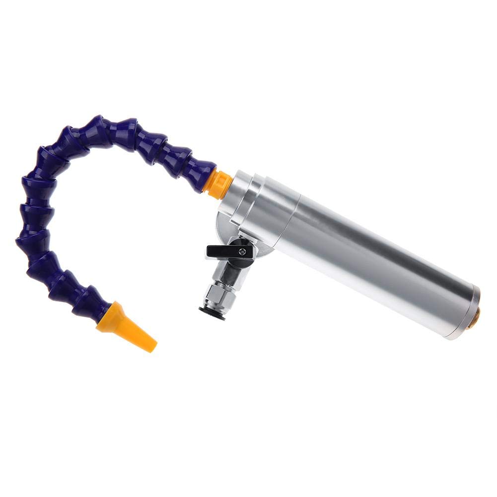 160mm High-Power Cold Air Gun with Flexible Tube - 6.9 Bar 1000 BTU/hr Aluminum Alloy Blower for Rust & Dust Removal - Ideal for Workshop, Metalworking, and Industrial Cleaning Applications
