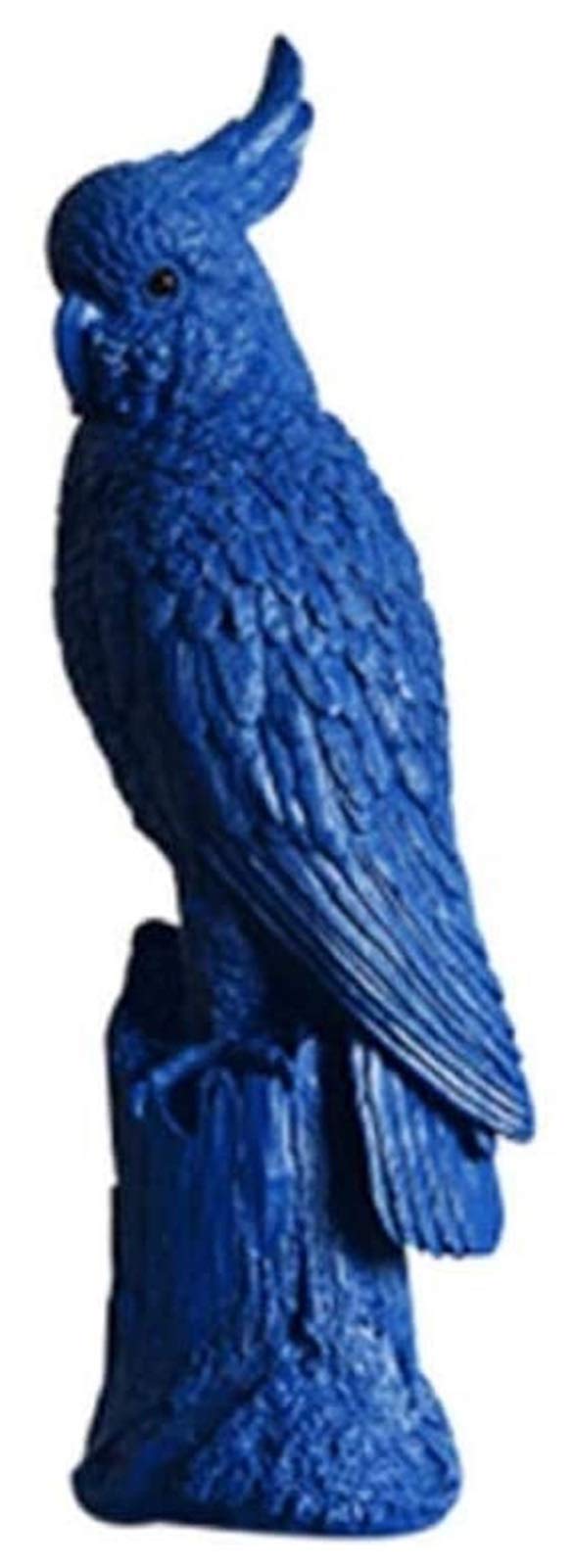 Hand-Painted Resin Parrot Sculpture - Animal Figurine, Home Decor, Jewelry Holder & Piggy Bank | Unique Handmade Art for Living Room, Bedroom, or Office Decoration