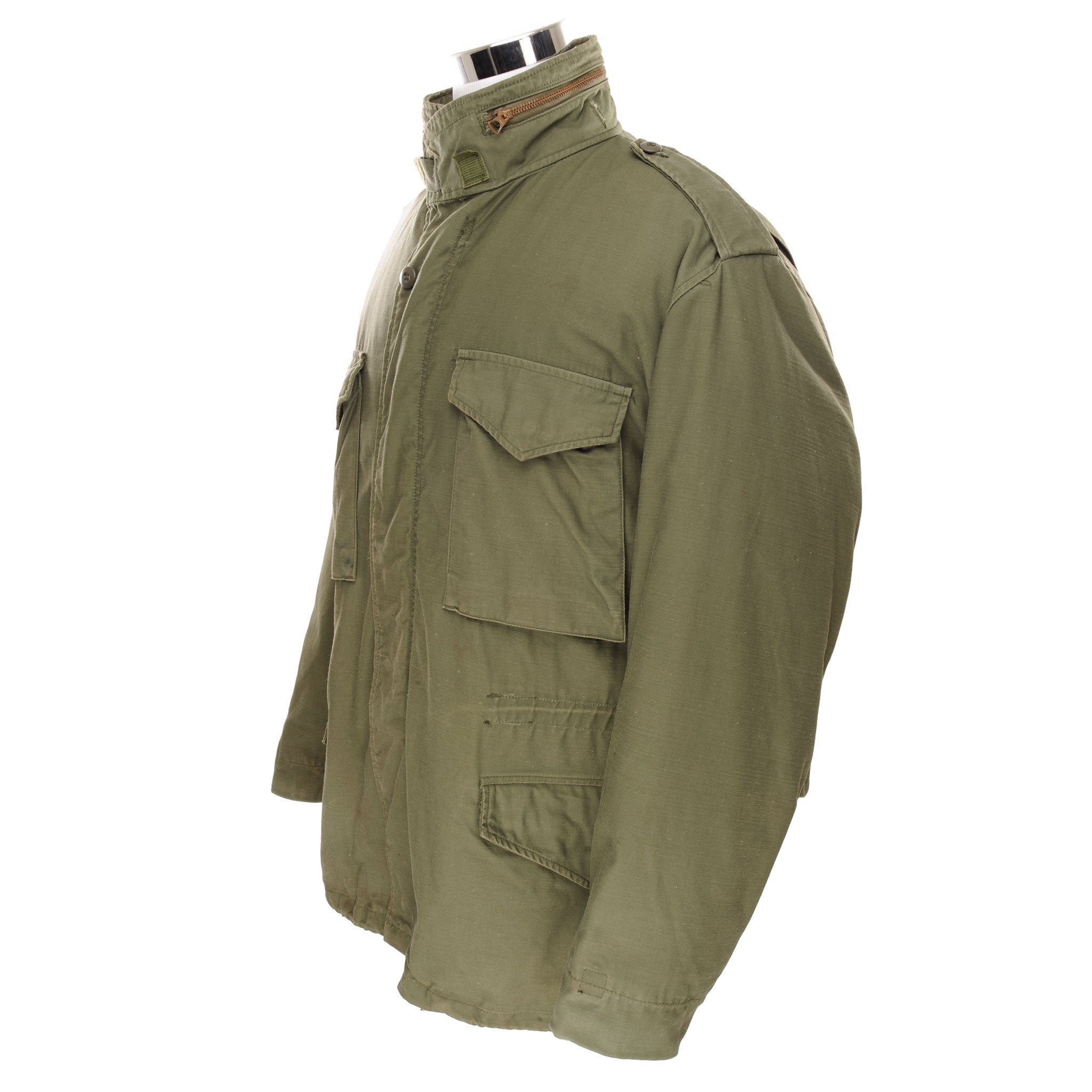 Vintage US Army M-1965 M65 Field Jacket 1979 - Large Regular Size | Military Surplus Outerwear for Men, Outdoor Hiking & Casual Wear