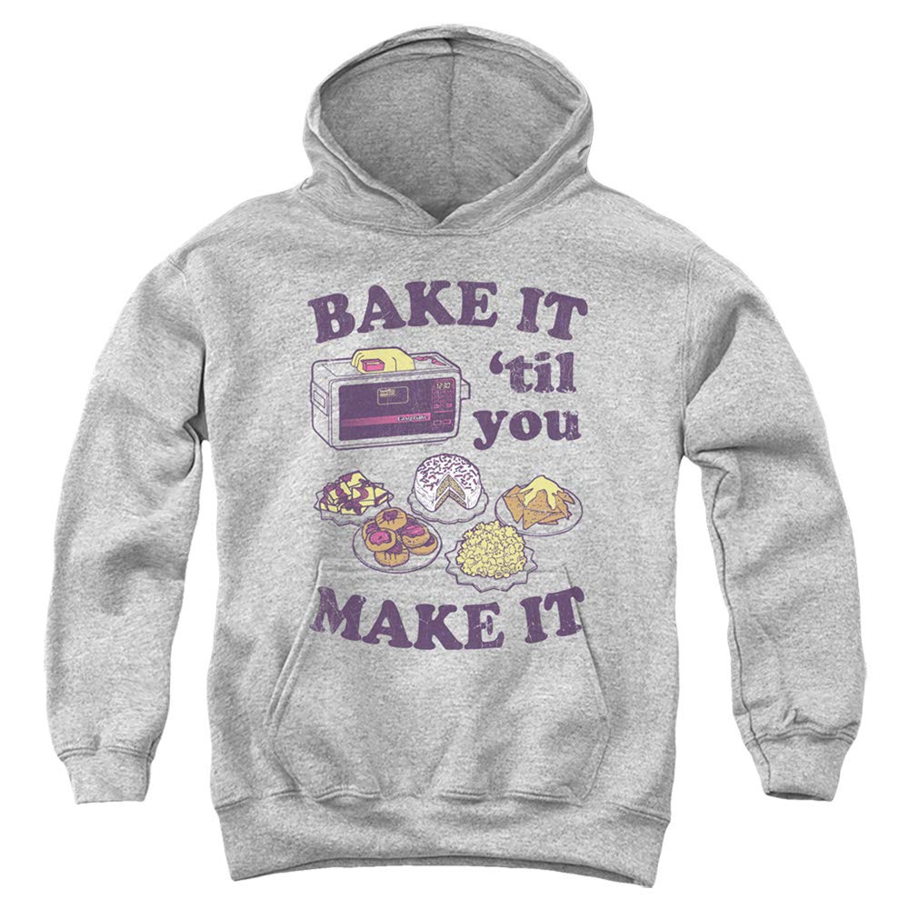 Easy Bake Oven 'Bake It Til You Make It' Unisex Youth Pullover Hoodie - Perfect for Baking Enthusiasts & Kids Cooking Activities