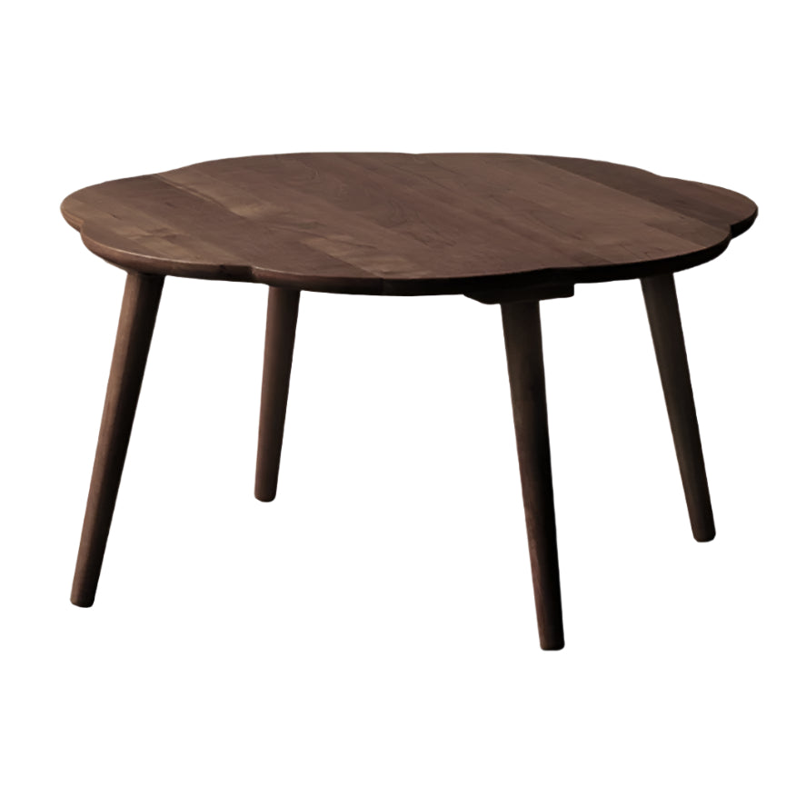 28x28x15 inch / 71.2x71.2x38сm / Rich Dark Walnut color / Black walnut large coffee table