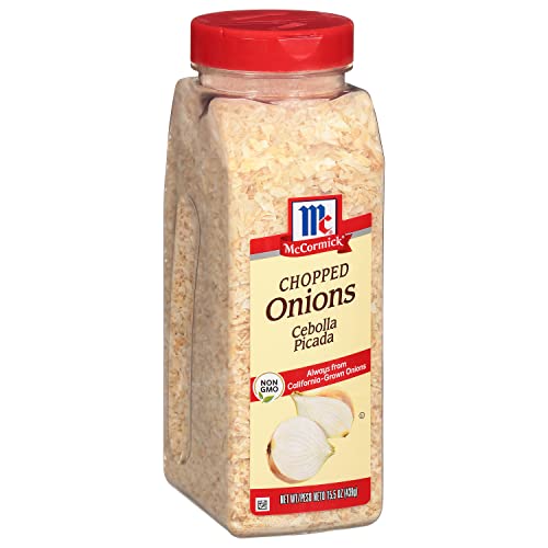 McCormick Chopped Onions 15.5 oz | Dried Onion Flakes for Cooking, Baking & Seasoning | Perfect for Soups, Salads & Casseroles