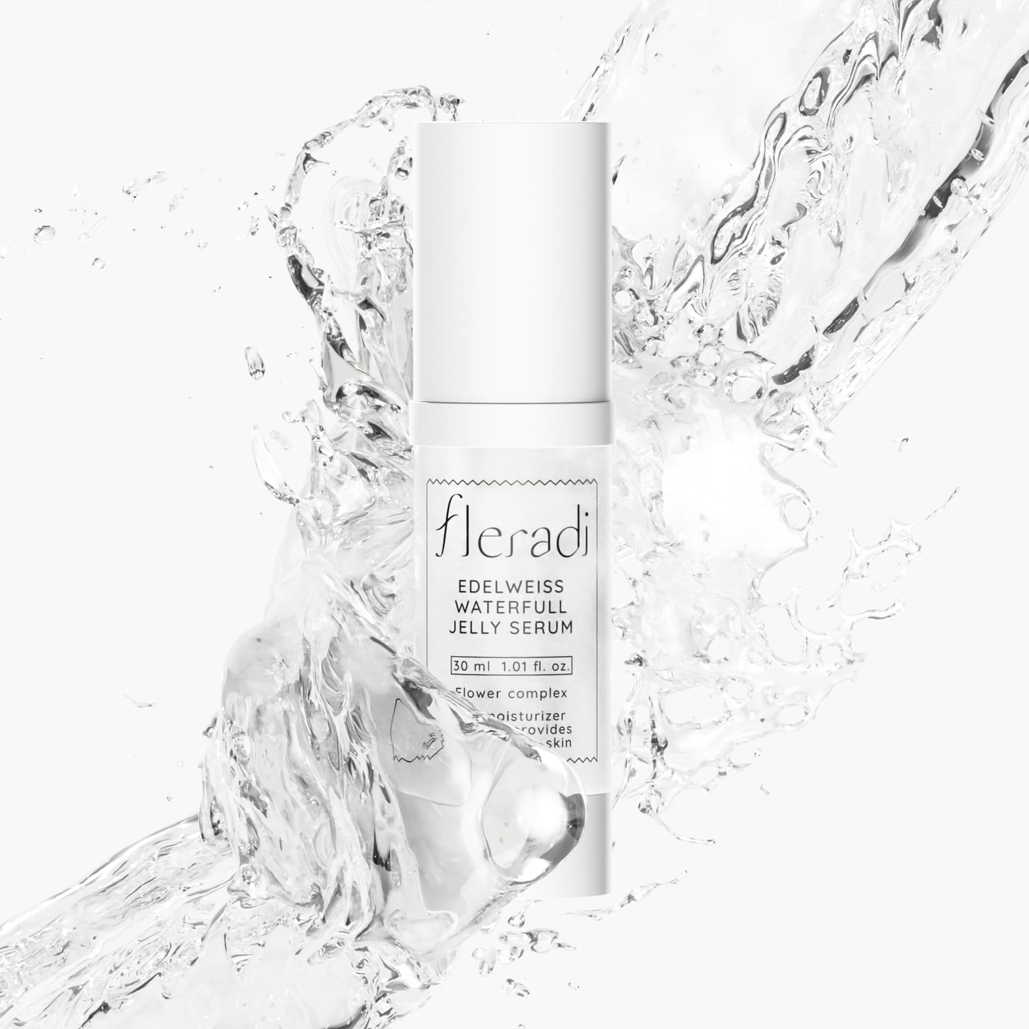 Edelweiss Essence: 30% Flower Extract Jelly Serum for Deep Hydration - Non-Sticky Korean Skincare Formula by Experts | Perfect for Dry Skin & Nighttime Routine