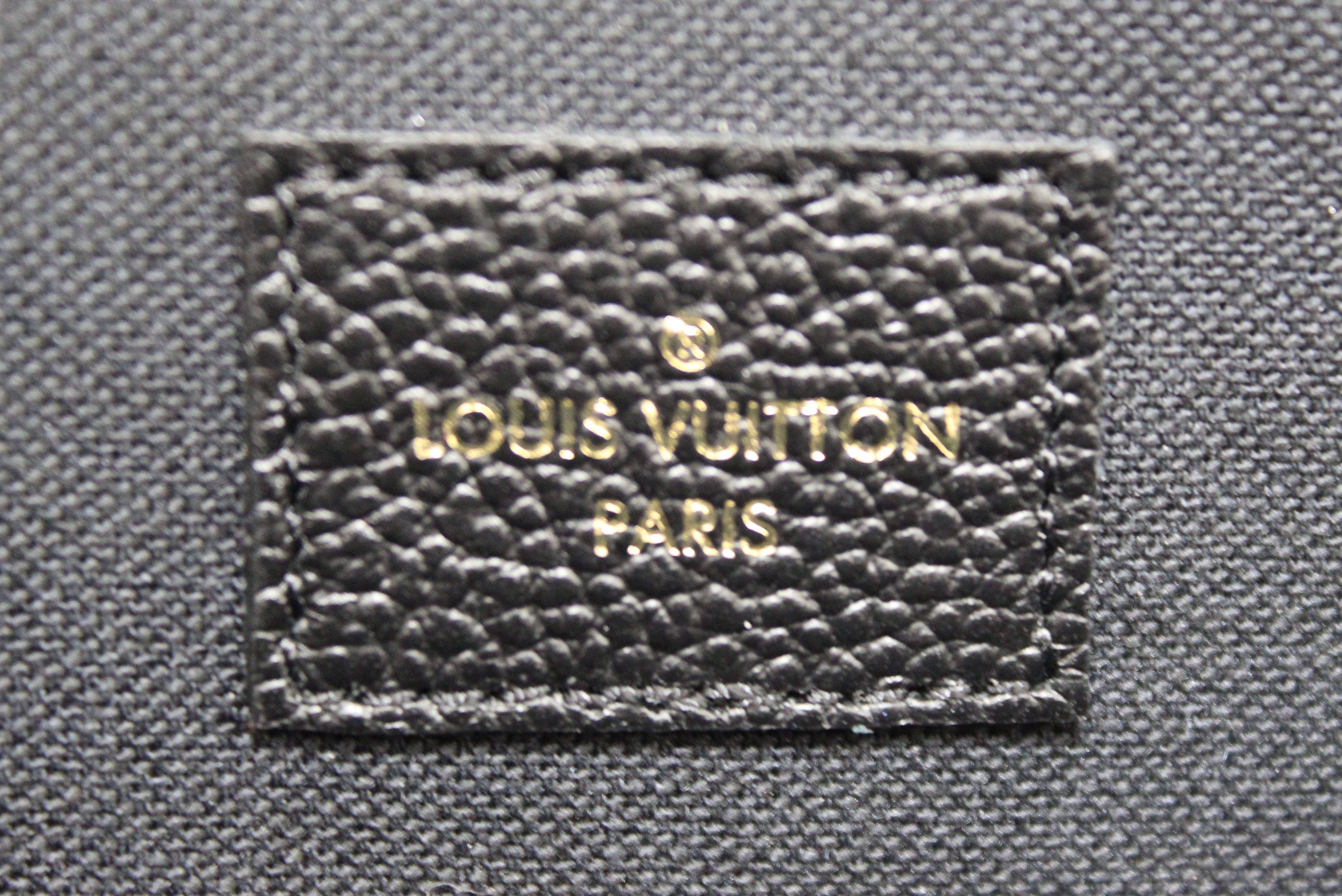 Authentic Louis Vuitton Black Monogram Empreinte Felicie Pochette Crossbody Bag - Luxury Designer Wallet on Chain for Women, Perfect for Evening Events & Daily Use