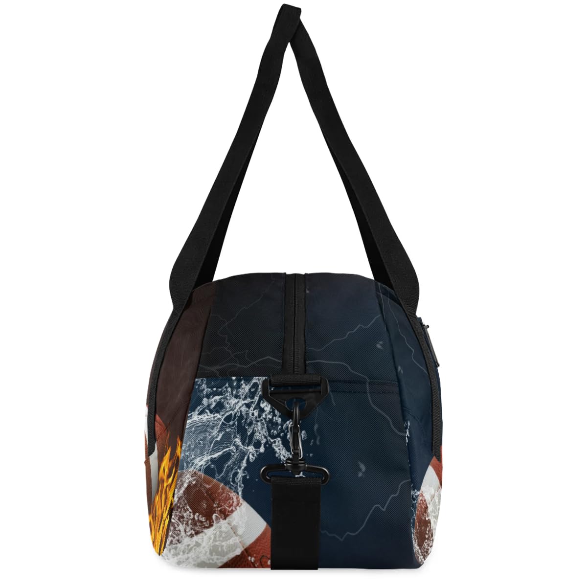 Kids Football Duffle Bag for Boys & Girls - Small Overnight Travel, Sports & Gym Weekender Carry-On Tote - Perfect for School, Soccer Practice, Weekend Trips & Sports Tournaments