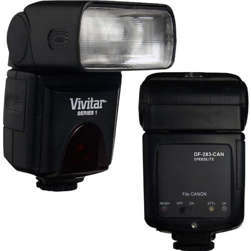 Vivitar DF283SON Sony Flash for SLR/DSLR Camera - Professional TTL Flash with Bounce & Swivel Head - Perfect for Wedding, Portrait & Event Photography (Black)