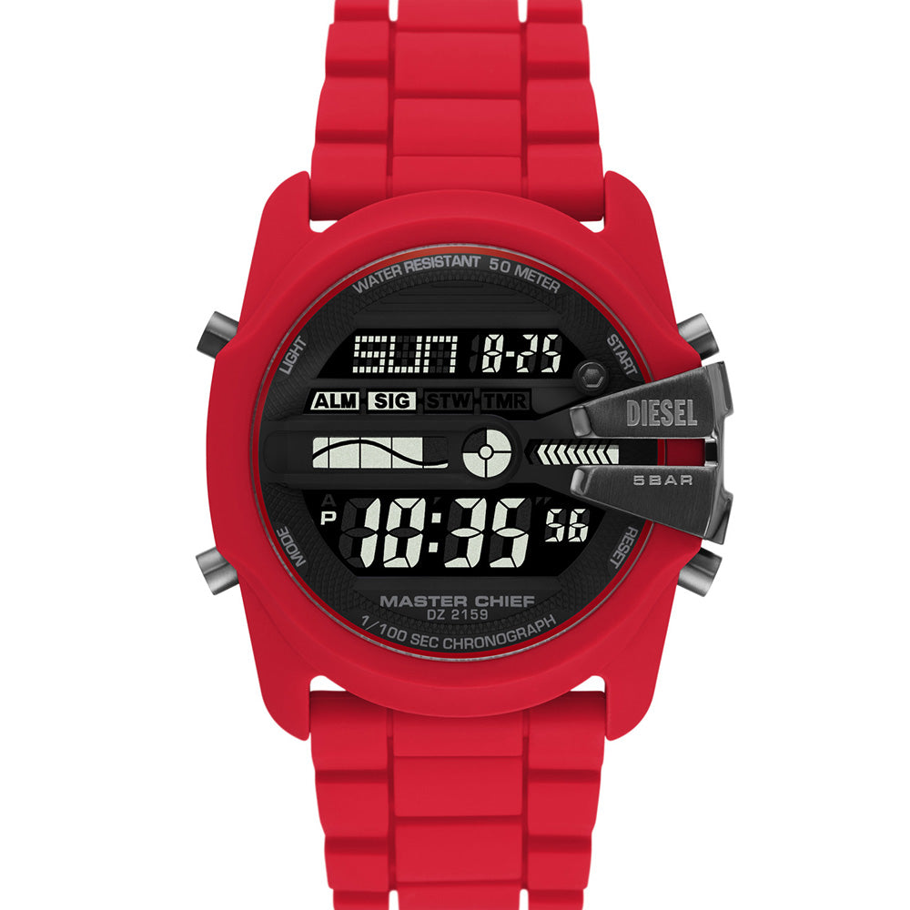 Diesel DZ2159 Master Chief Digital Watch for Men - Stylish & Durable Timepiece for Everyday Wear, Work & Outdoor Adventures
