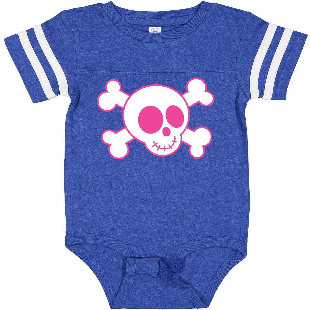 Inktastic Pink Skull Baby Bodysuit - Cute Skull Print Onesie for Infants & Toddlers - Perfect for Halloween, Birthday Parties & Everyday Wear