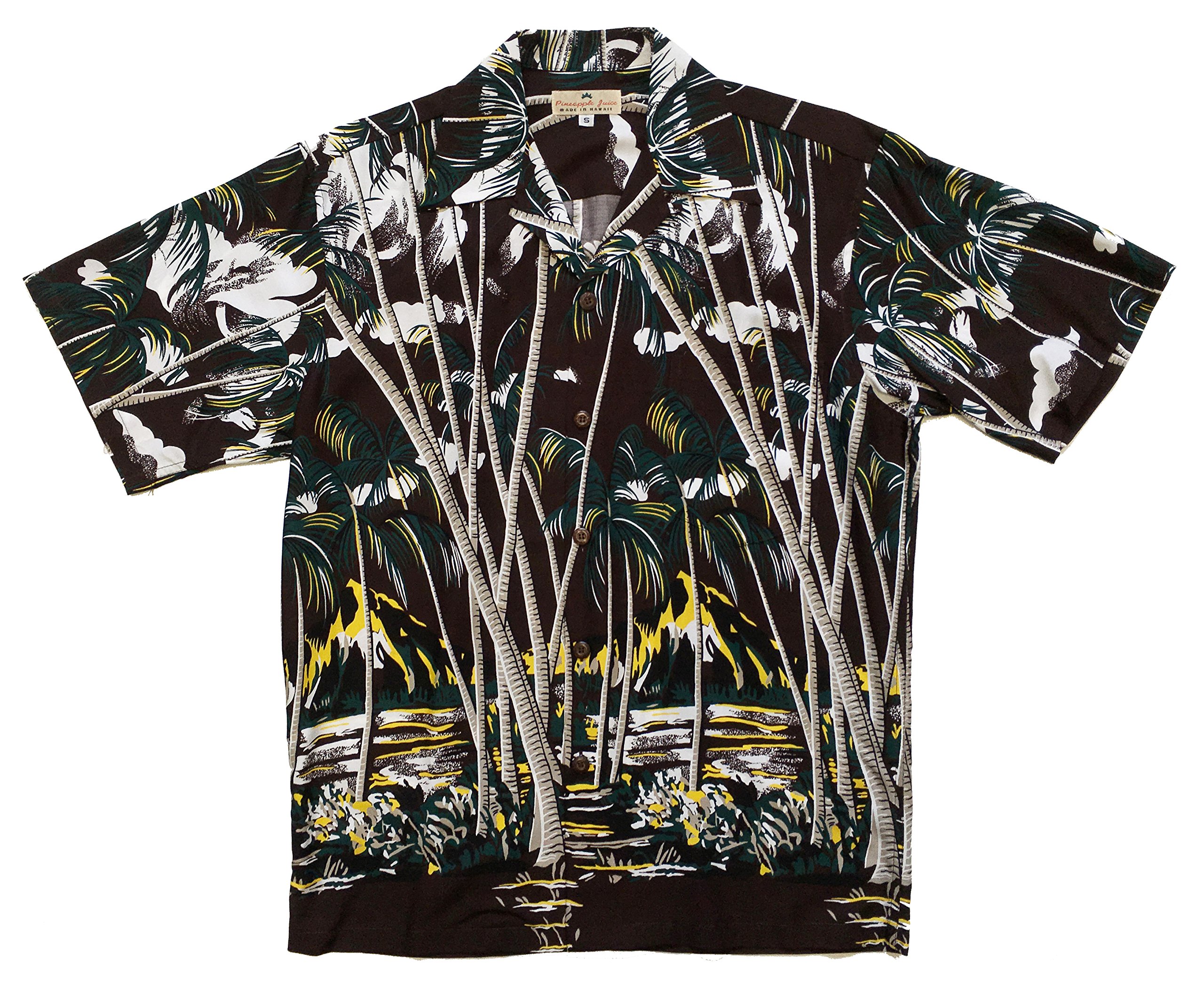 Premium Pineapple Juice Print Men's Hawaiian Aloha Shirt | Tropical Vacation & Summer Beachwear