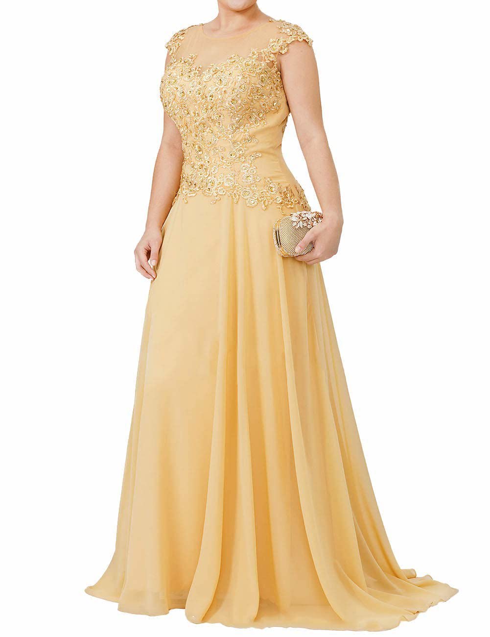 Elegant Mother of The Bride Dresses - Lace Long Chiffon Evening Gowns for Wedding Guests | Perfect for Formal Weddings, Cocktail Parties & Special Occasions