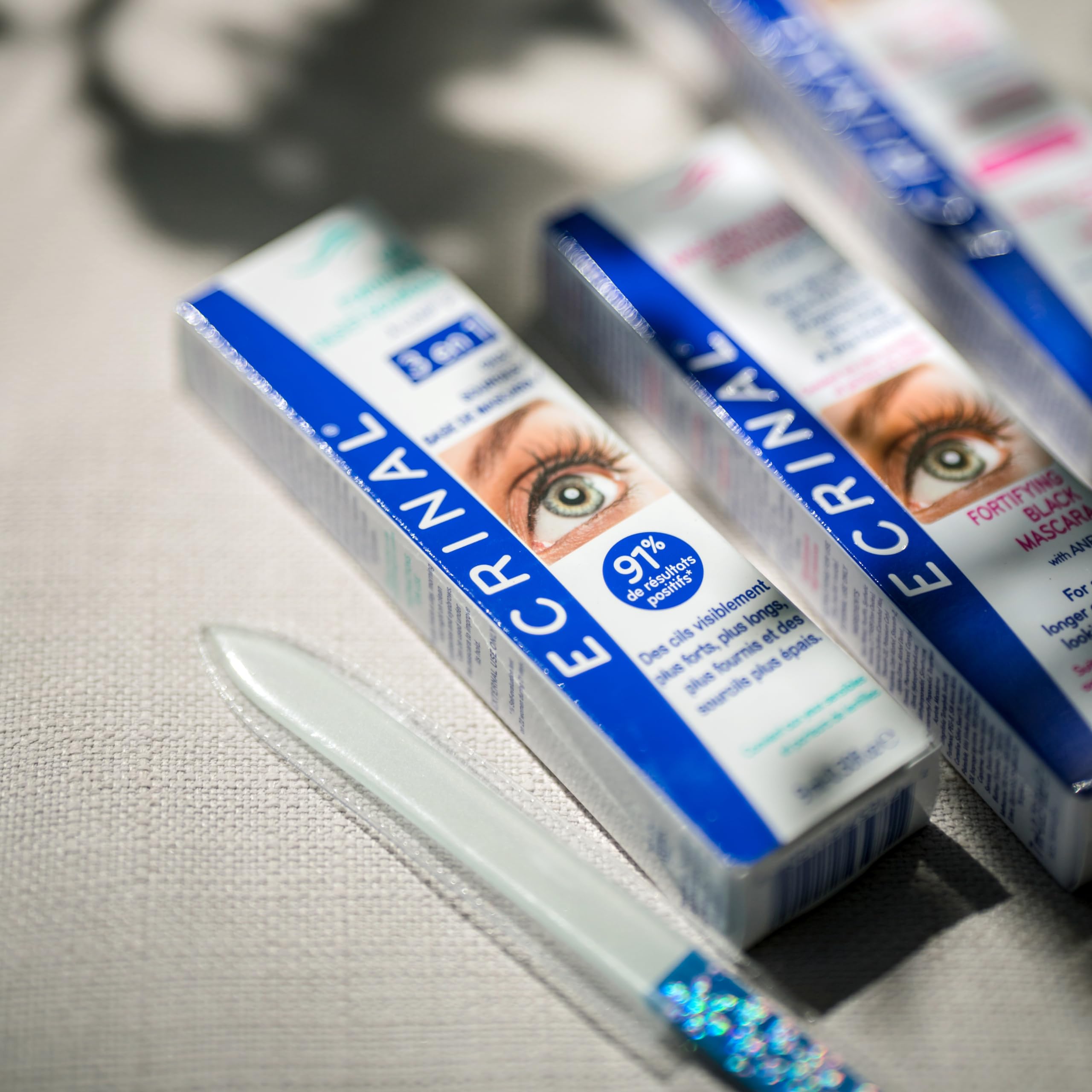 Ecrinal ANP2+ Strengthening Lash & Eyebrow Serum - 3-in-1 Formula for Fuller, Thicker, Stronger Lashes | Clear Brow Gel & Mascara Base | Safe for Sensitive Eyes & Contact Lens Wearers | 9ml | Perfect for Daily Lash Care & Nighttime Treatment