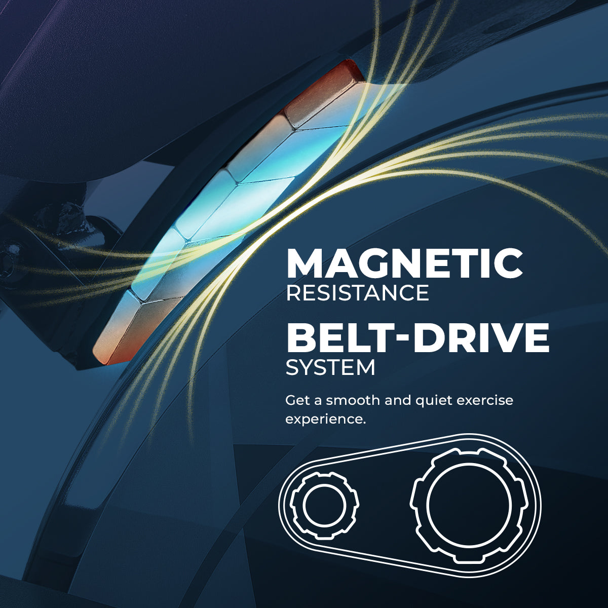 Smart Magnetic Exercise Bike with Bluetooth Connectivity - Perfect for Home Workouts & Indoor Cycling Training