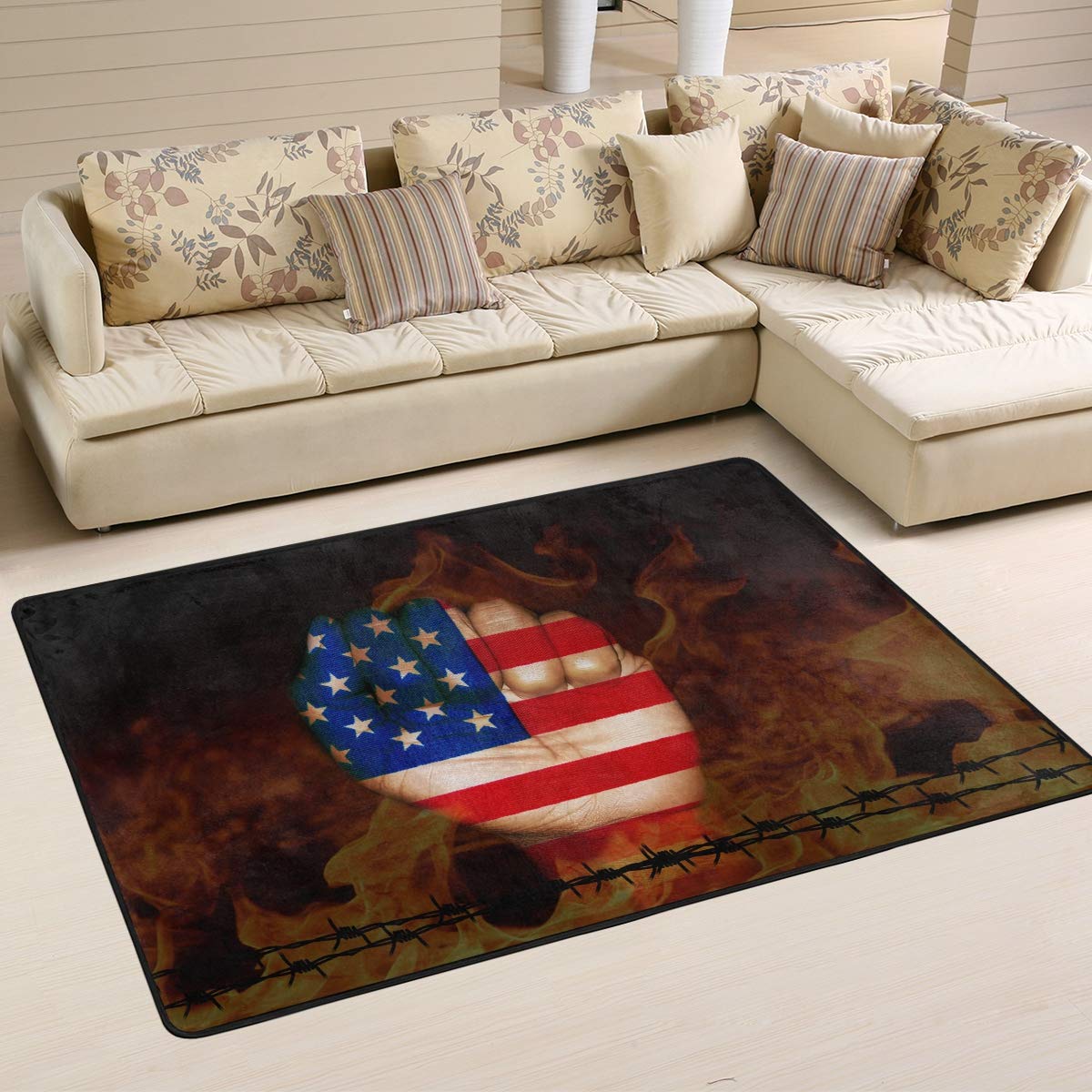 USA Flag Patriotic Area Rug 36