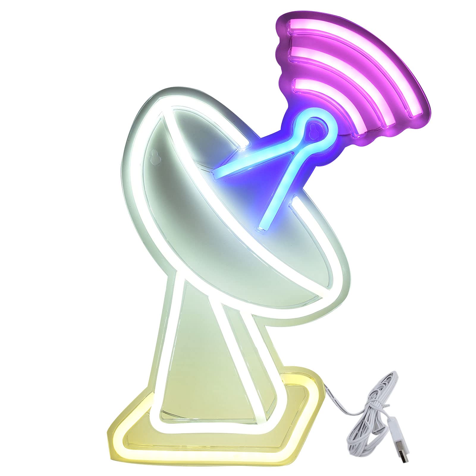 ZRQYHN LED Neon Sign - Retro Signal Tower Shape with USB Power, Low Energy Wall Decor Light (16.1x10.2in) for Bedroom, Bar, Cafe & Game Room Aesthetic Lighting