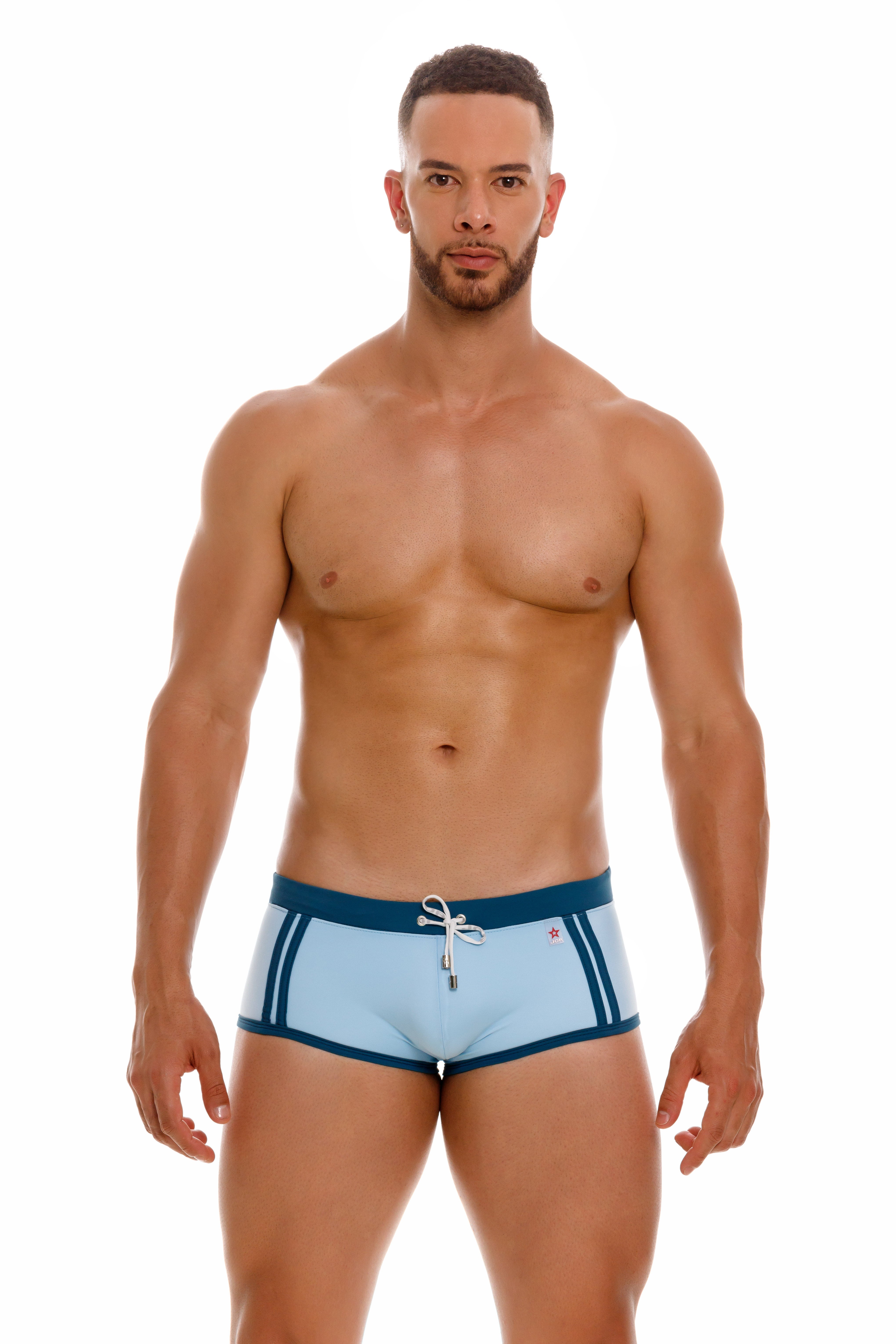 **JOR Lisboa Men's Swim Boxer Shorts - Quick Dry, Comfortable & Stylish Blue Swimwear for Beach, Pool & Water Sports**