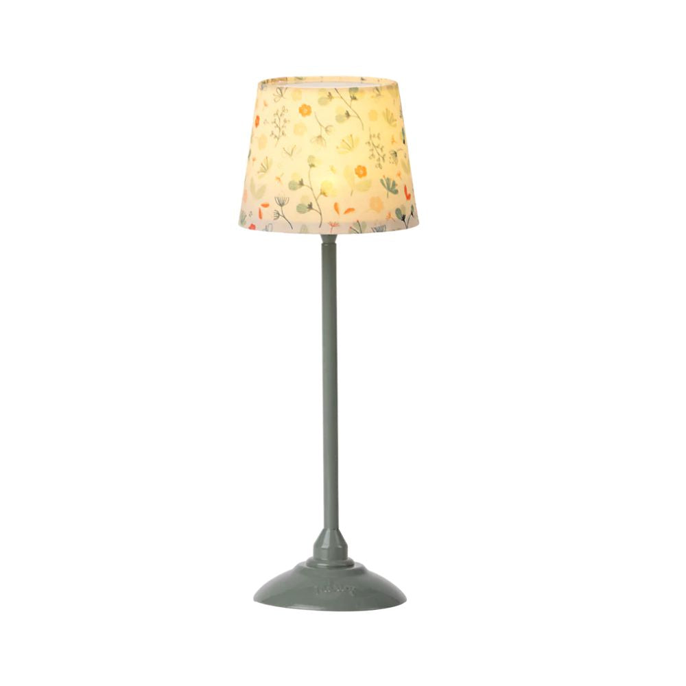 Vintage Maileg Floor Lamp in Mint Green - Perfect for Living Room, Bedroom, or Office Decor