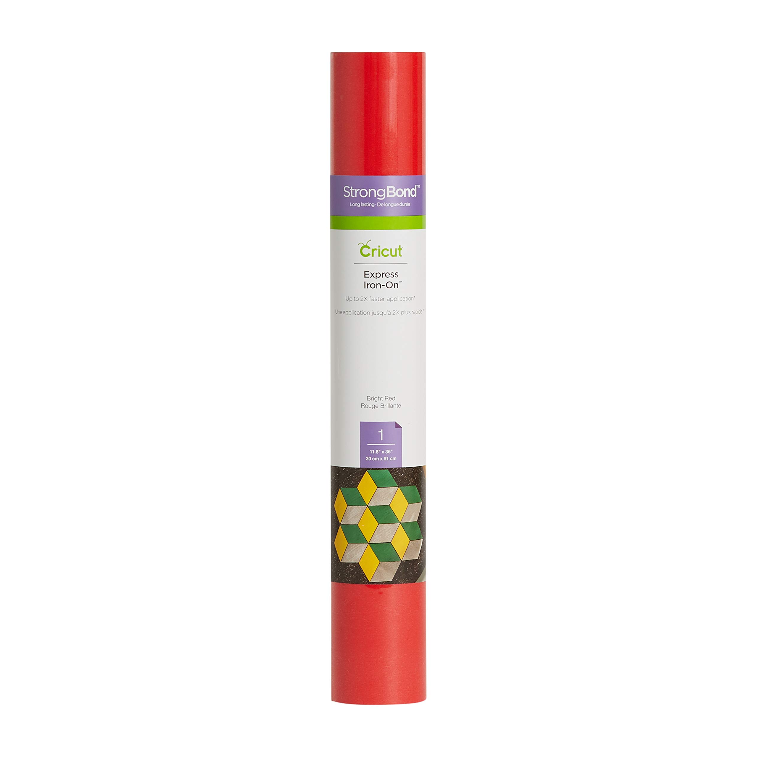 Cricut Express Iron-On Vinyl, Bright Red Core - Perfect for DIY T-Shirts, Bags & Home Decor Projects